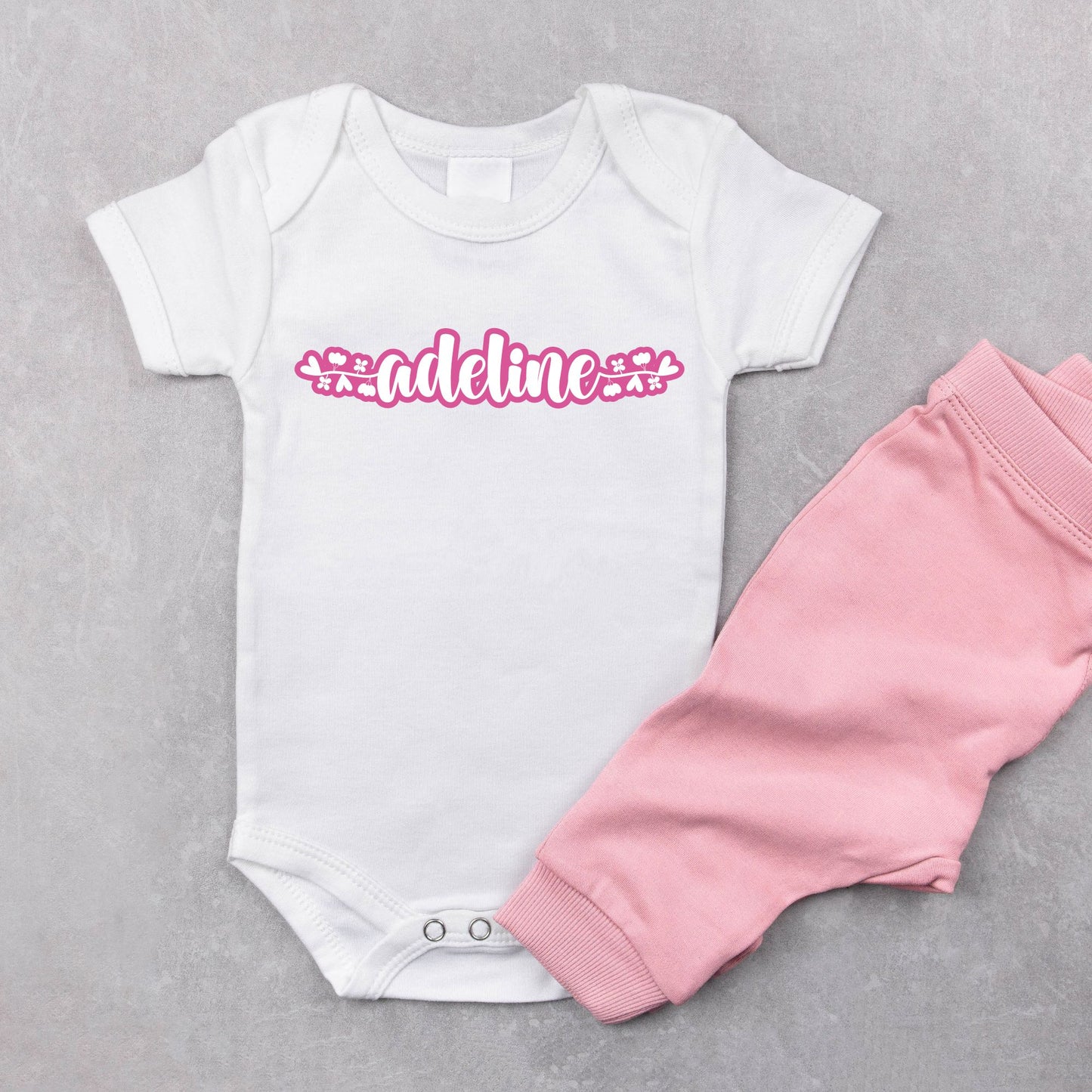 Personalized "Color Splash" Baby Romper / Baby Tees