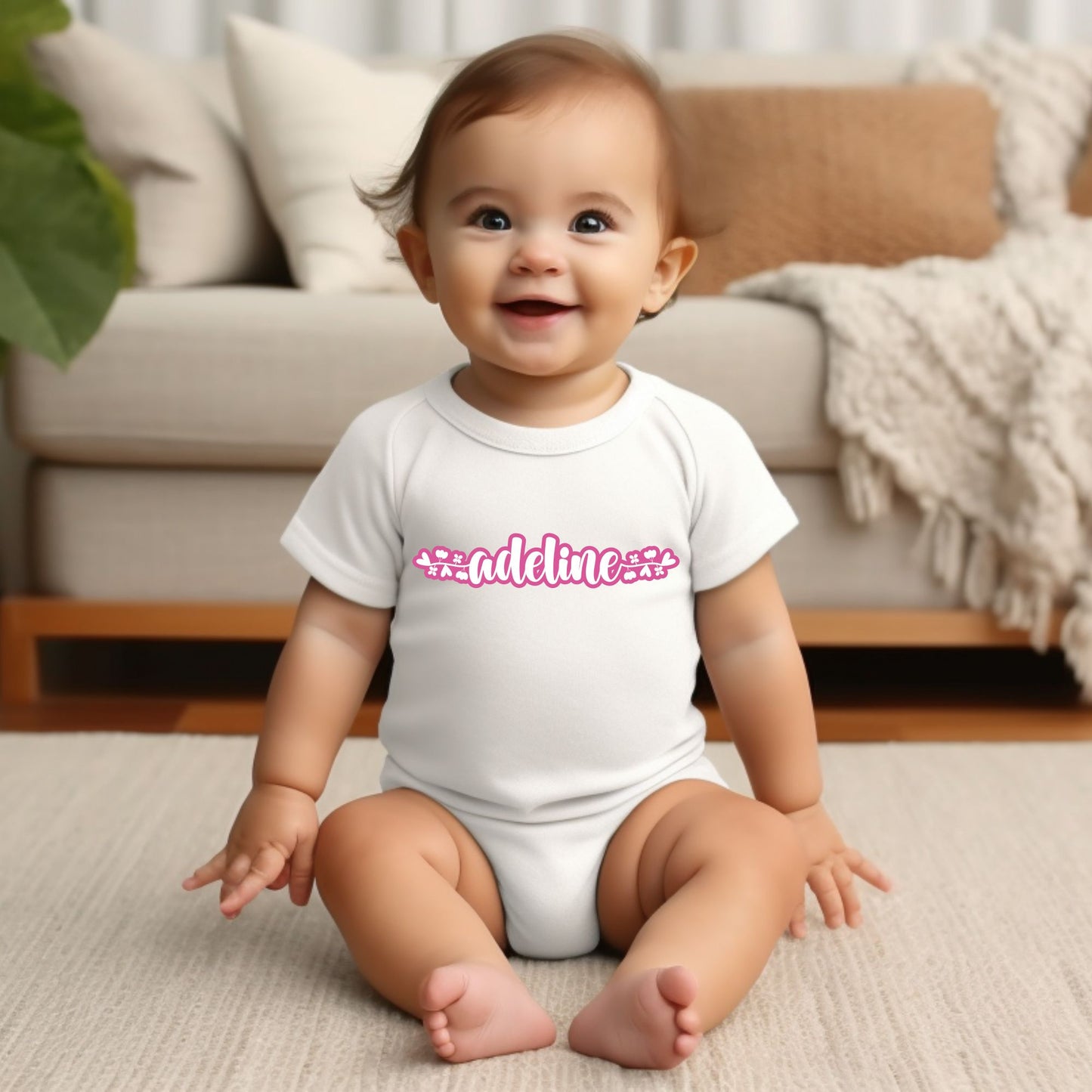 Personalized "Color Splash" Baby Romper / Baby Tees