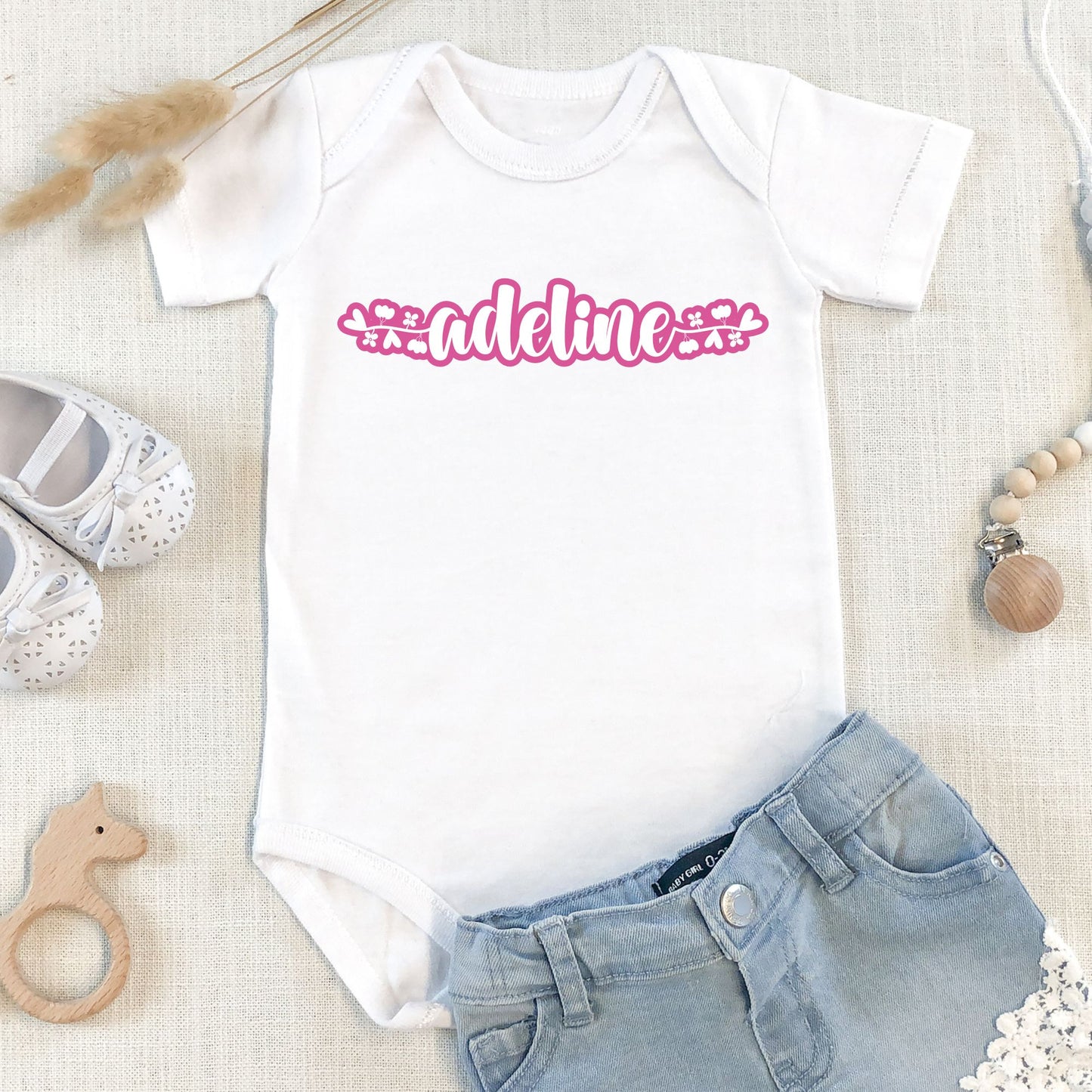 Personalized "Color Splash" Baby Romper / Baby Tees