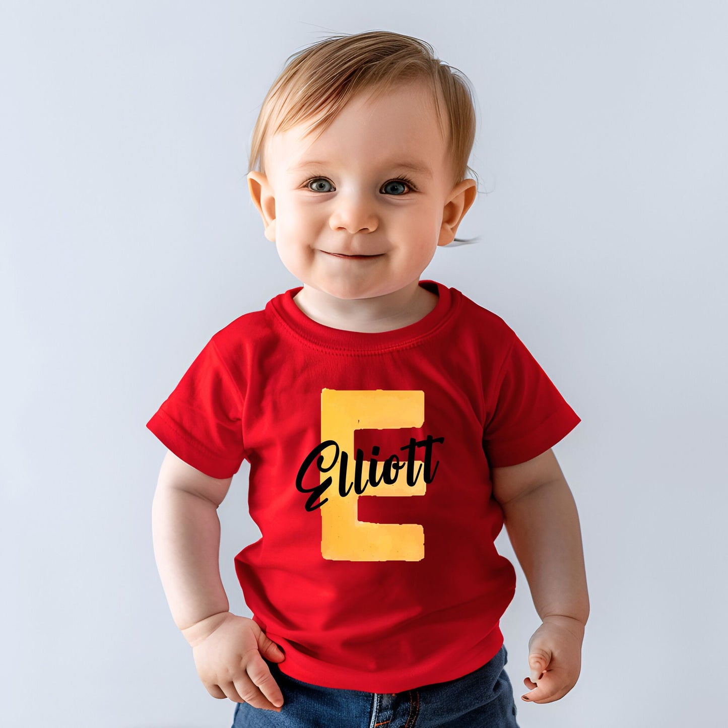 Personalized "Colorful Alphabet" Baby Romper / Baby Tees