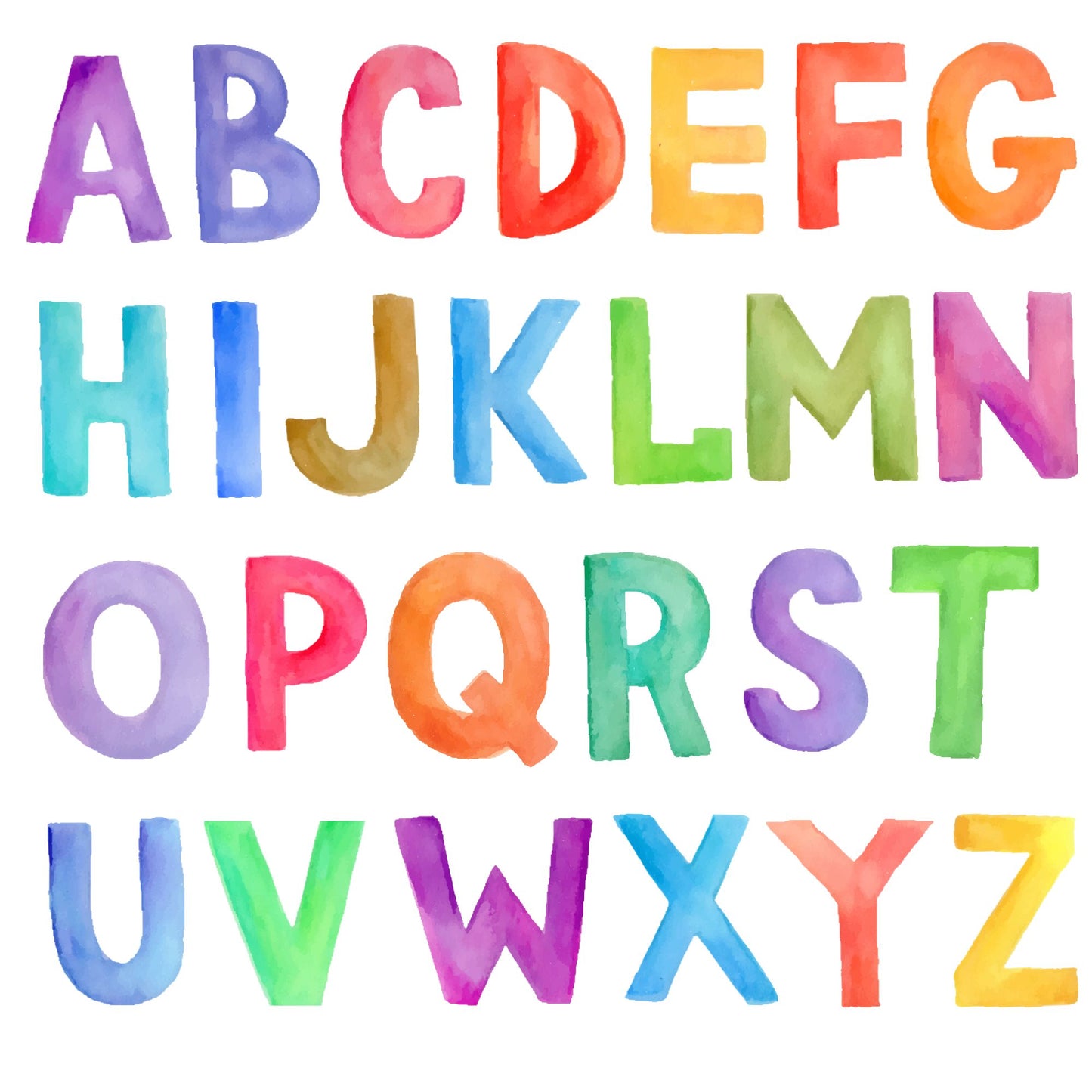 Personalized "Colorful Alphabet" Baby Romper / Baby Tees