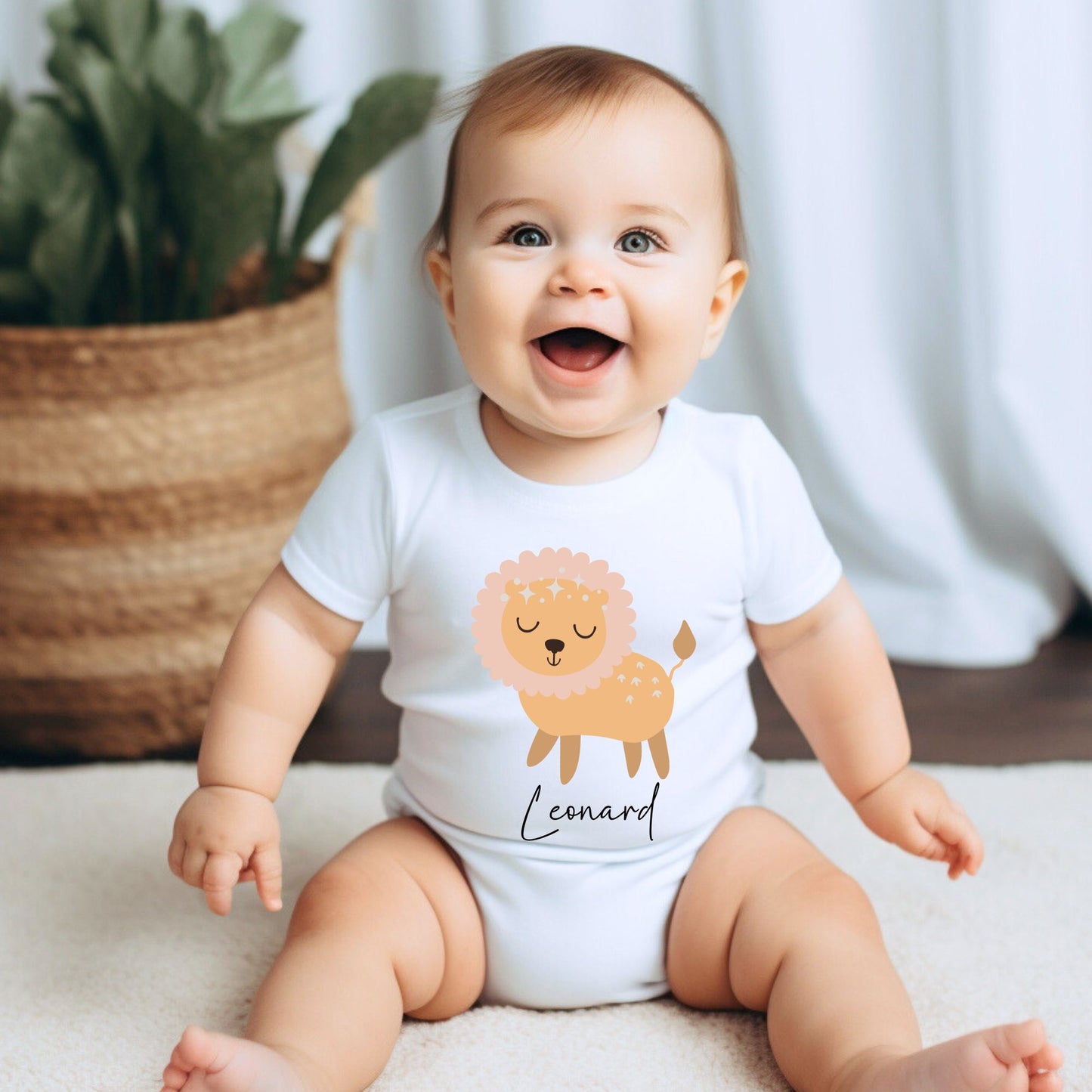 Personalized "Cosmic Charm" Zodiac Baby Romper