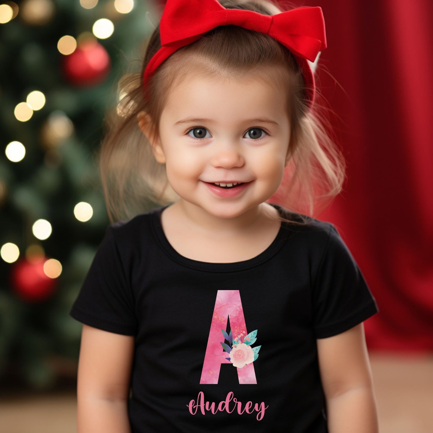 Personalized "Floral Fantasy" Baby Romper / Baby Tees