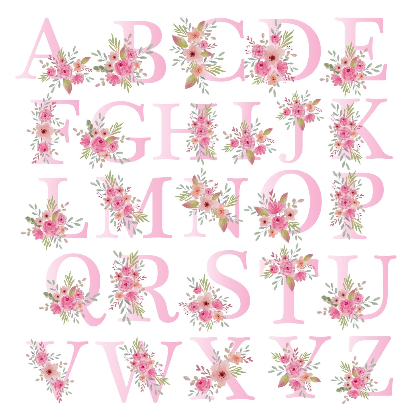 Personalized "Floral Initial Name" Baby Romper / Baby Tees