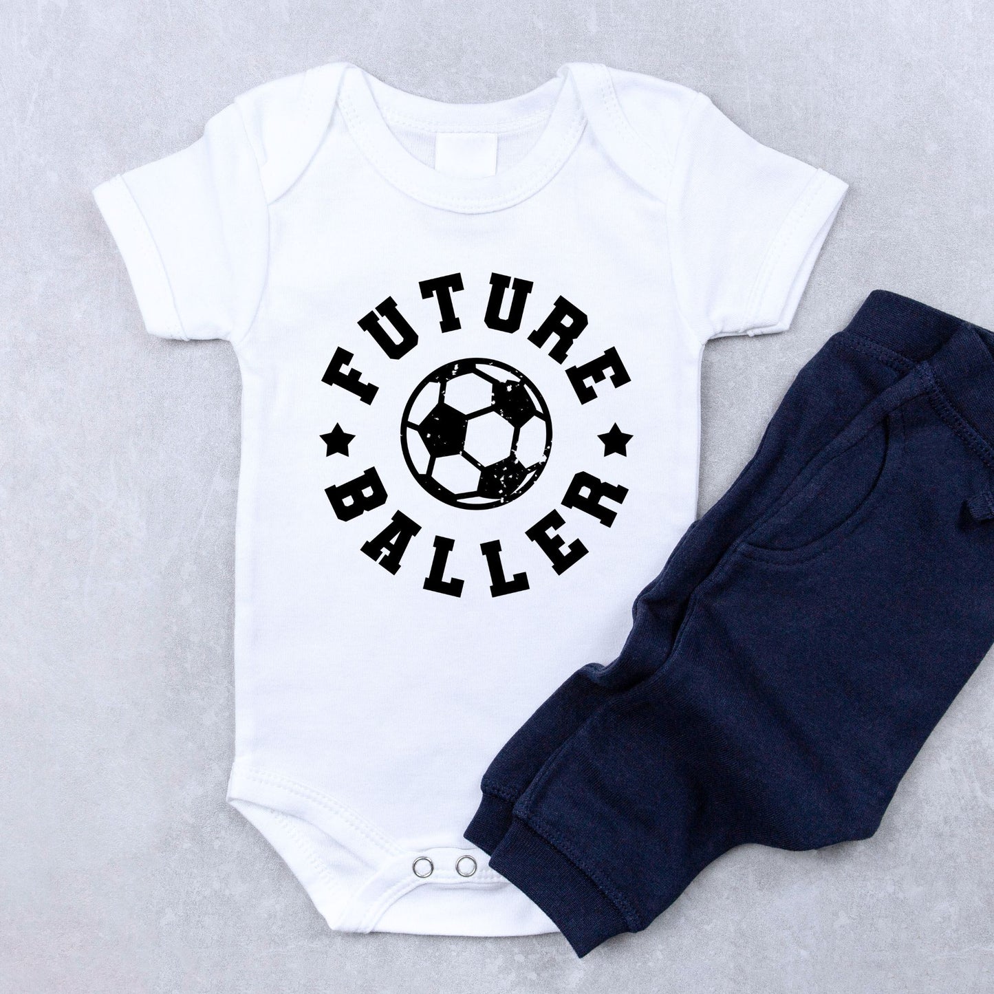 Personalized "Future Baller" Football Baby Romper