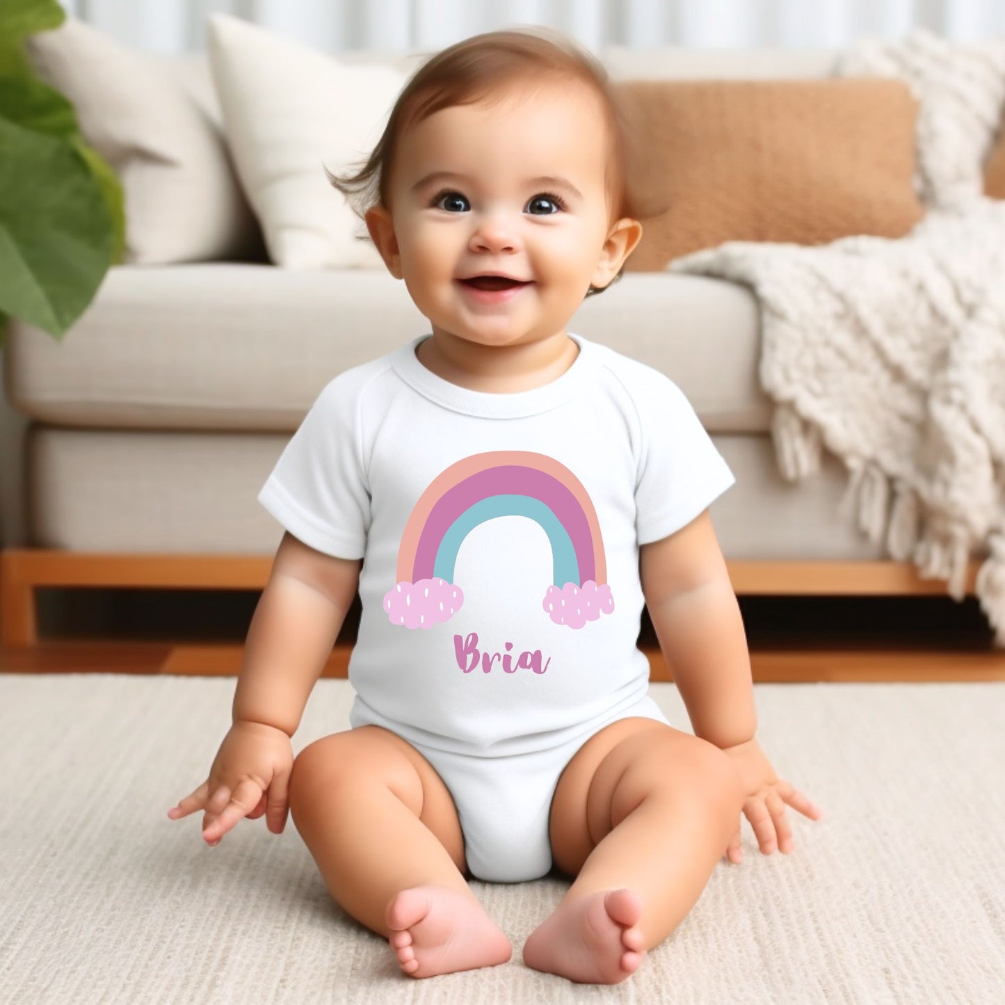 Personalized "Magical Rainbow" Baby Romper