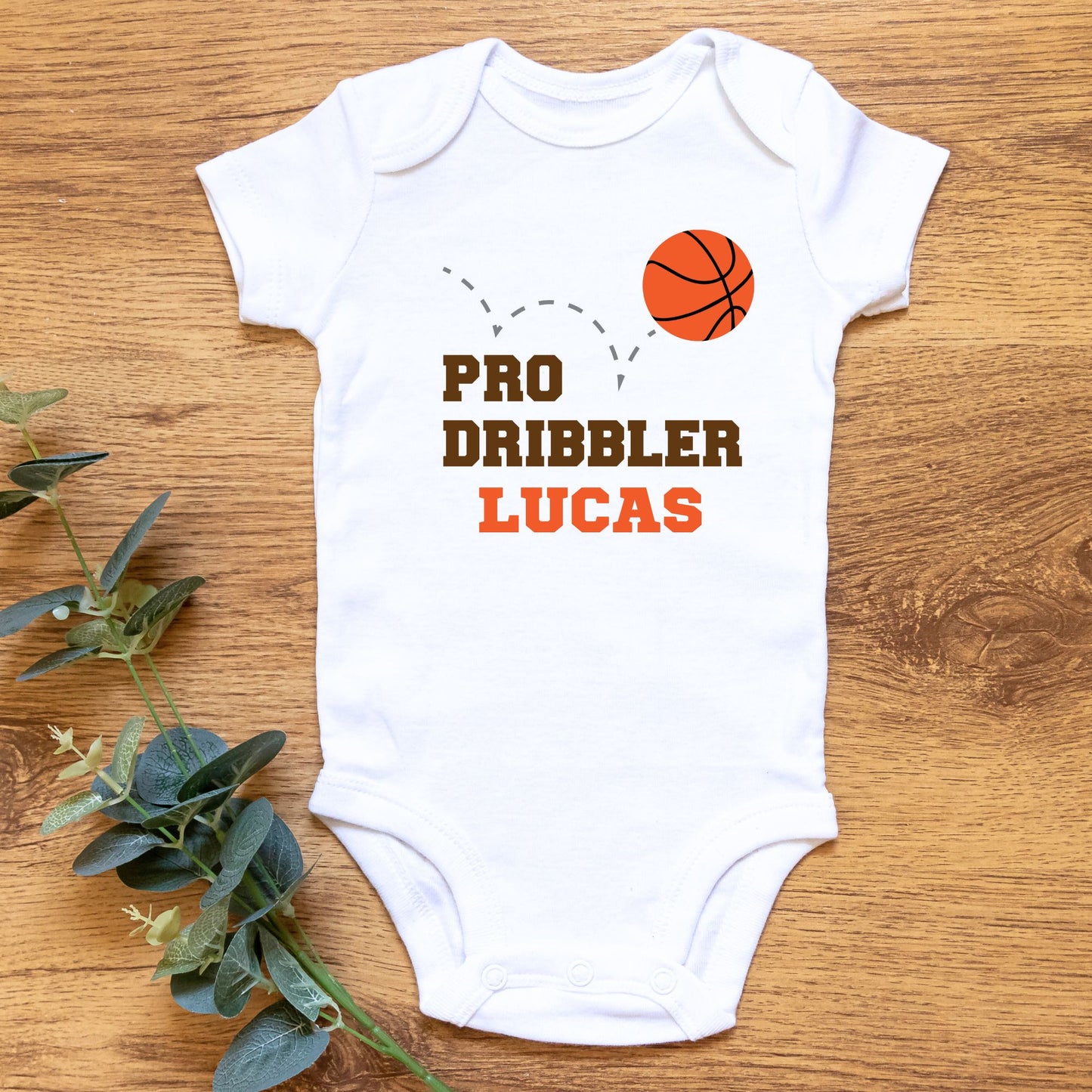 Personalized "Pro Dribbler" Sports Baby Romper