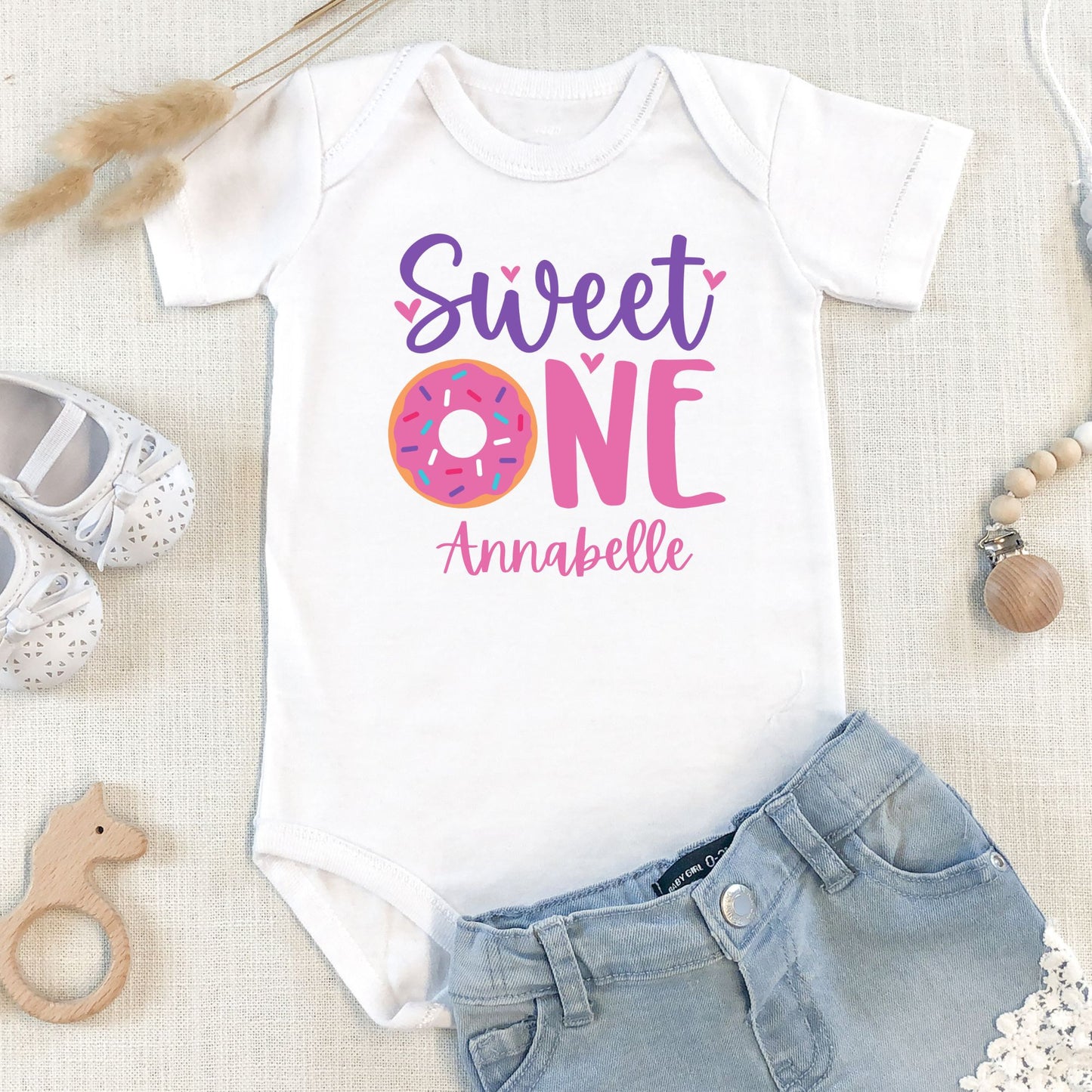 Personalized "Sweet One" Birthday Baby Romper / Baby Tees