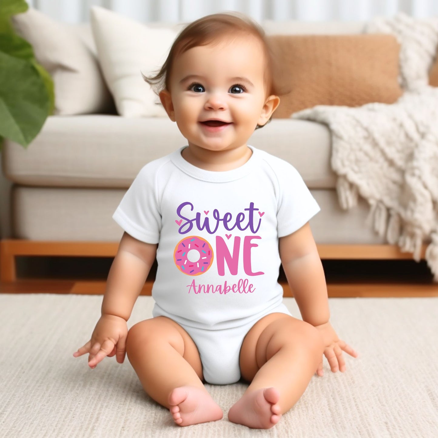 Personalized "Sweet One" Birthday Baby Romper / Baby Tees