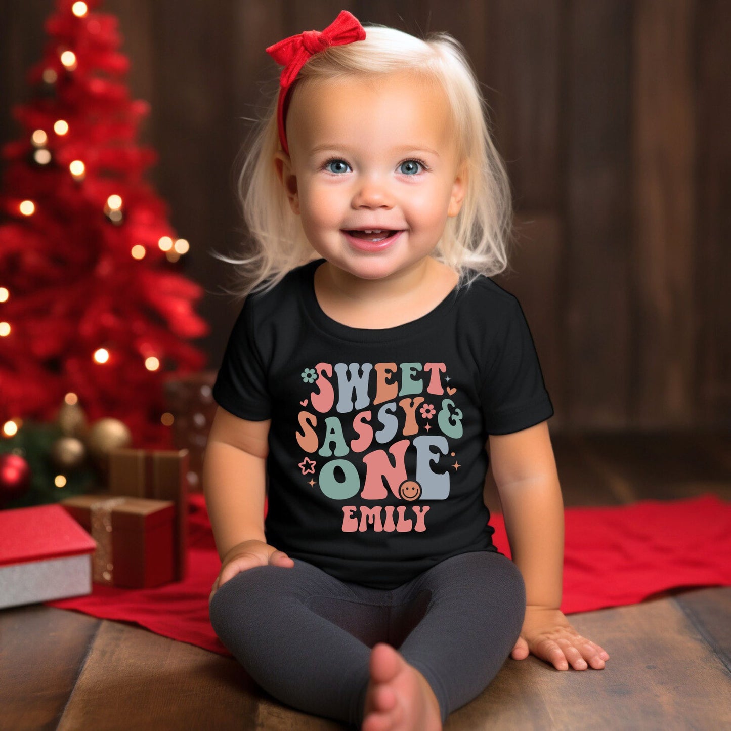 Personalized "Sweet Sassy & One" Birthday Baby Romper / Baby Tees