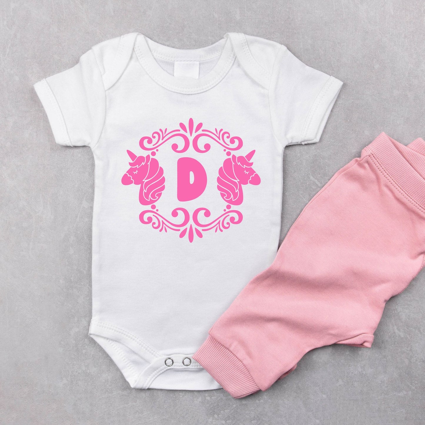 Personalized "Unicorn Joy" Baby Romper / Baby Tees