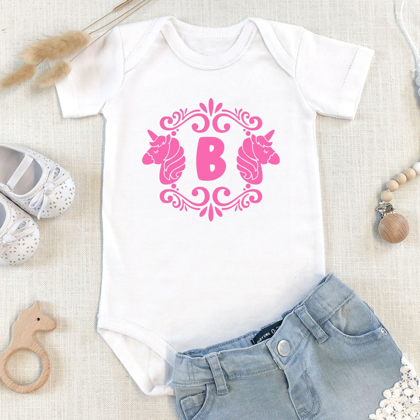 Personalized "Unicorn Joy" Baby Romper / Baby Tees