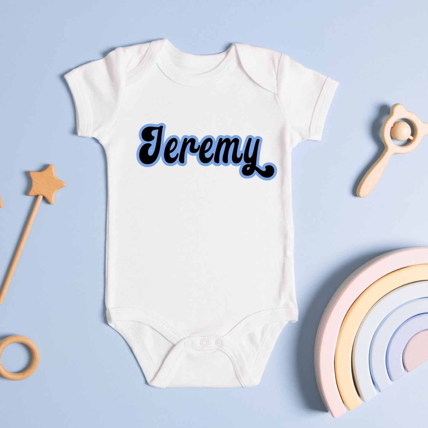 Personalized "Vivid Name" Baby Romper / Baby Tees