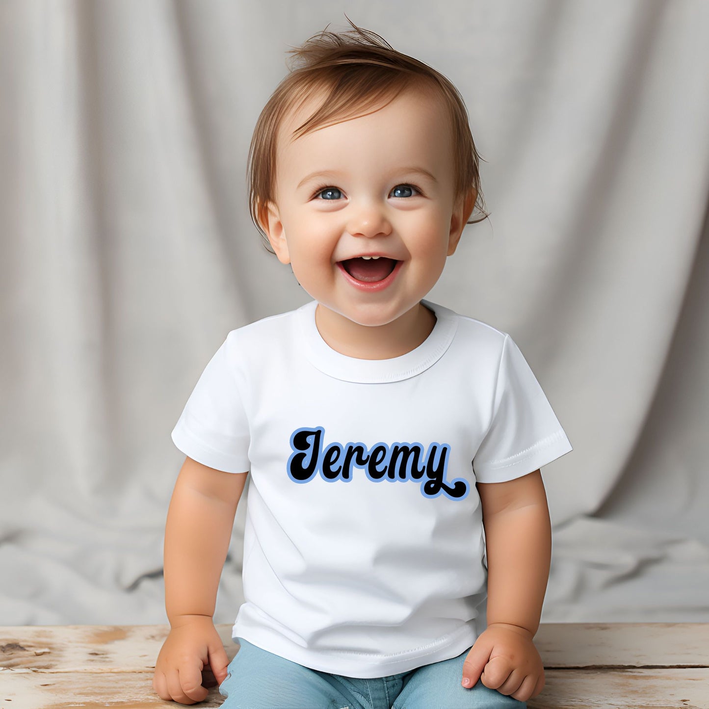 Personalized "Vivid Name" Baby Romper / Baby Tees
