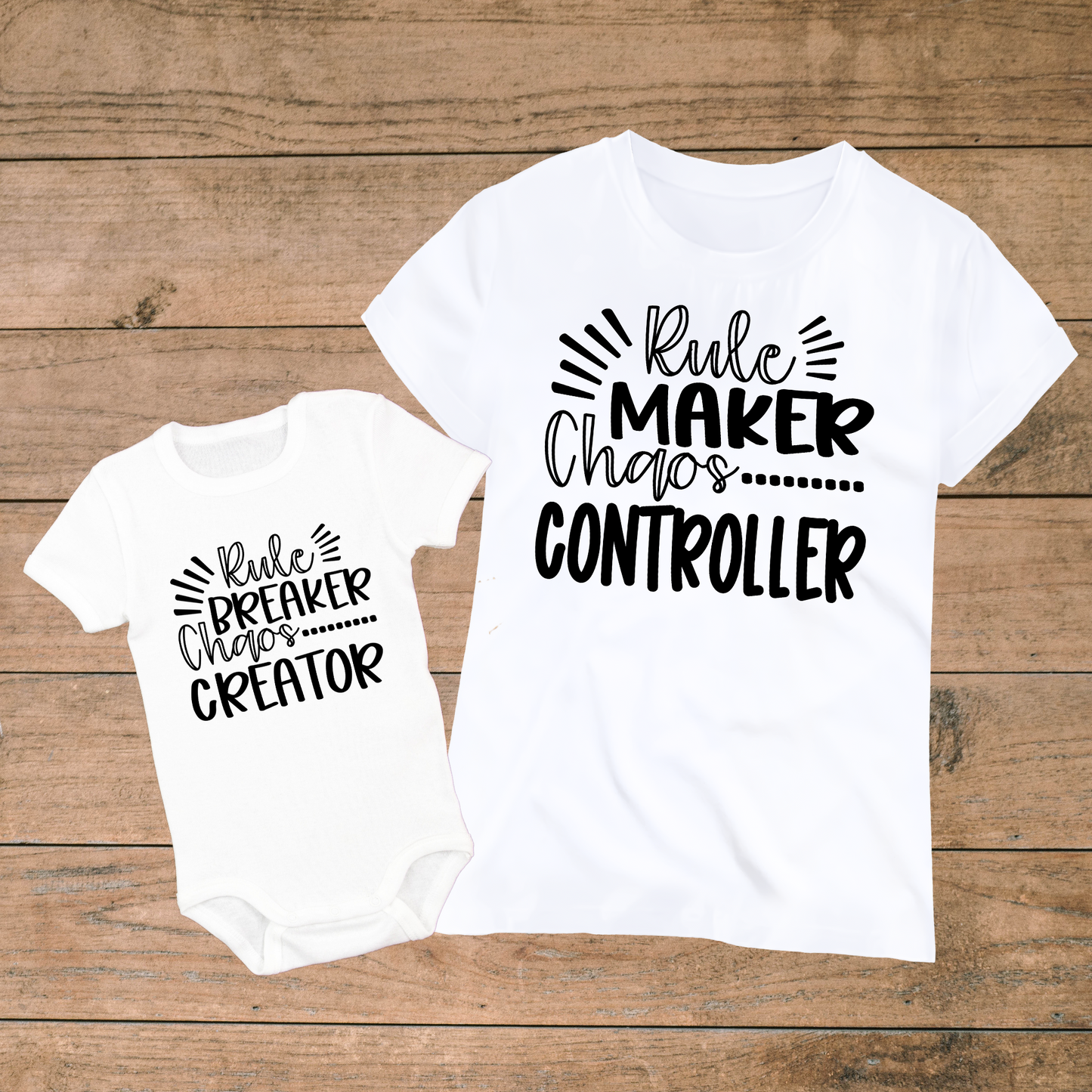 Rule Maker and Breaker - Mom and Baby Matching Outfits
