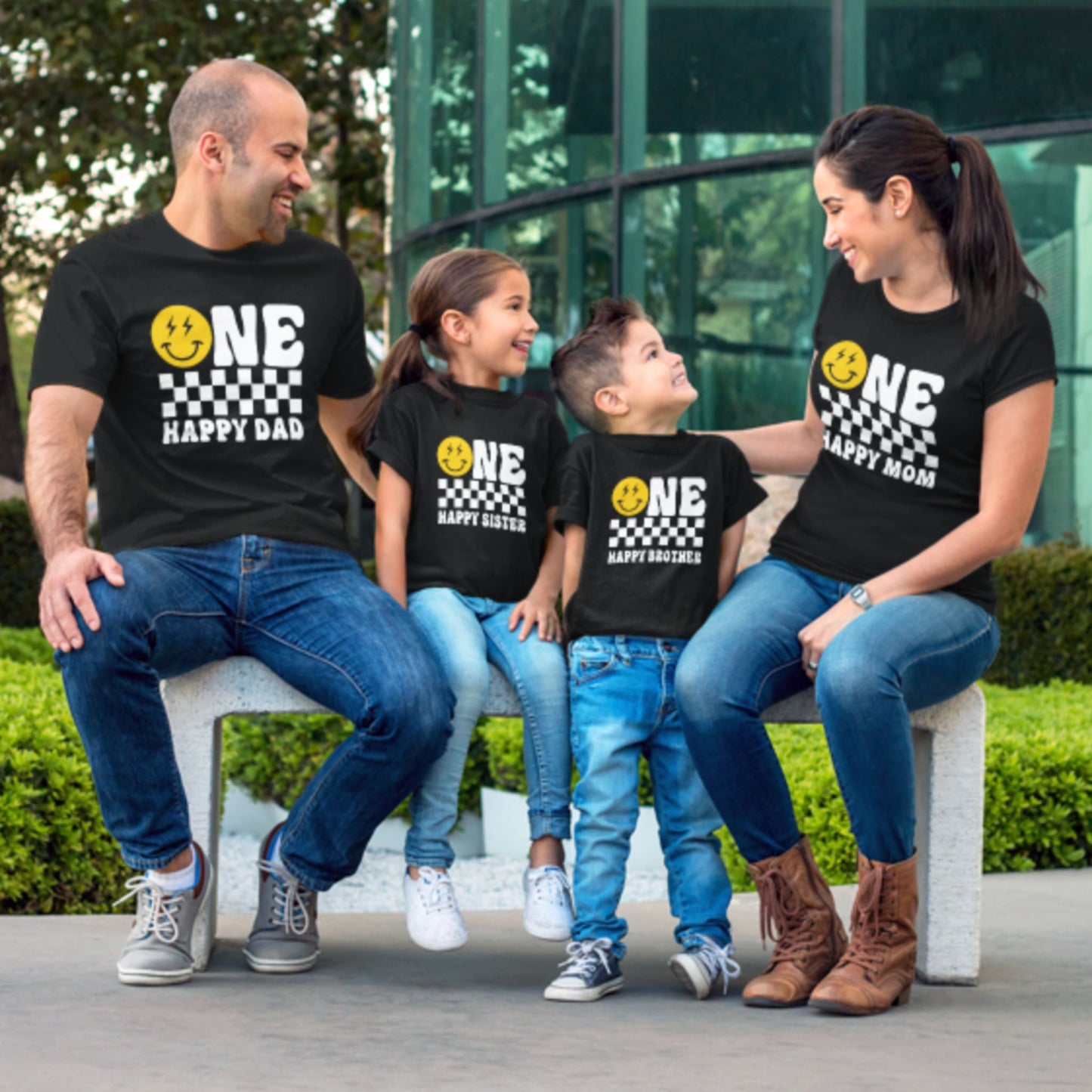 One Happy Crew – Fun Family Matching T-Shirts