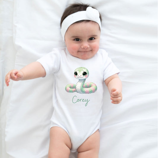 Sssmiling Snake Personalized Baby Romper