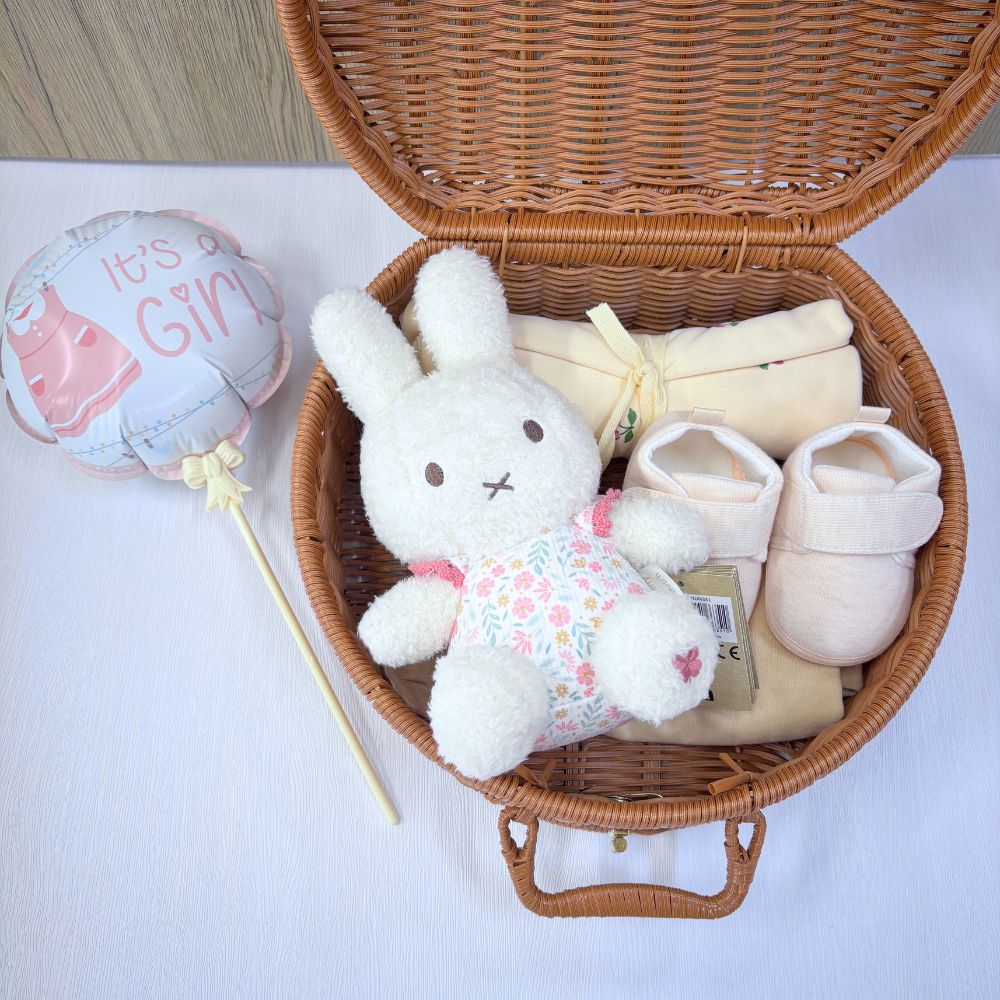 Snuggles and Giggles - Miffy Personalized Baby Gift Basket