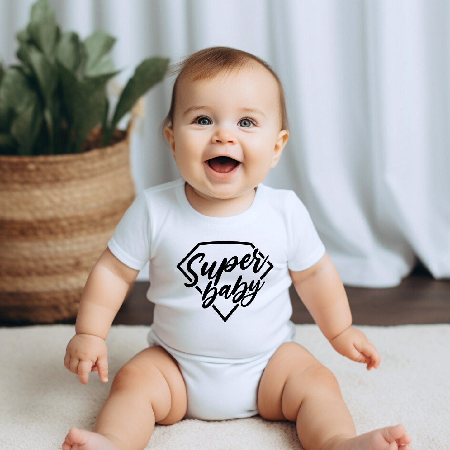 Super Mom, Super Baby - Matching Outfit for Mom and Baby