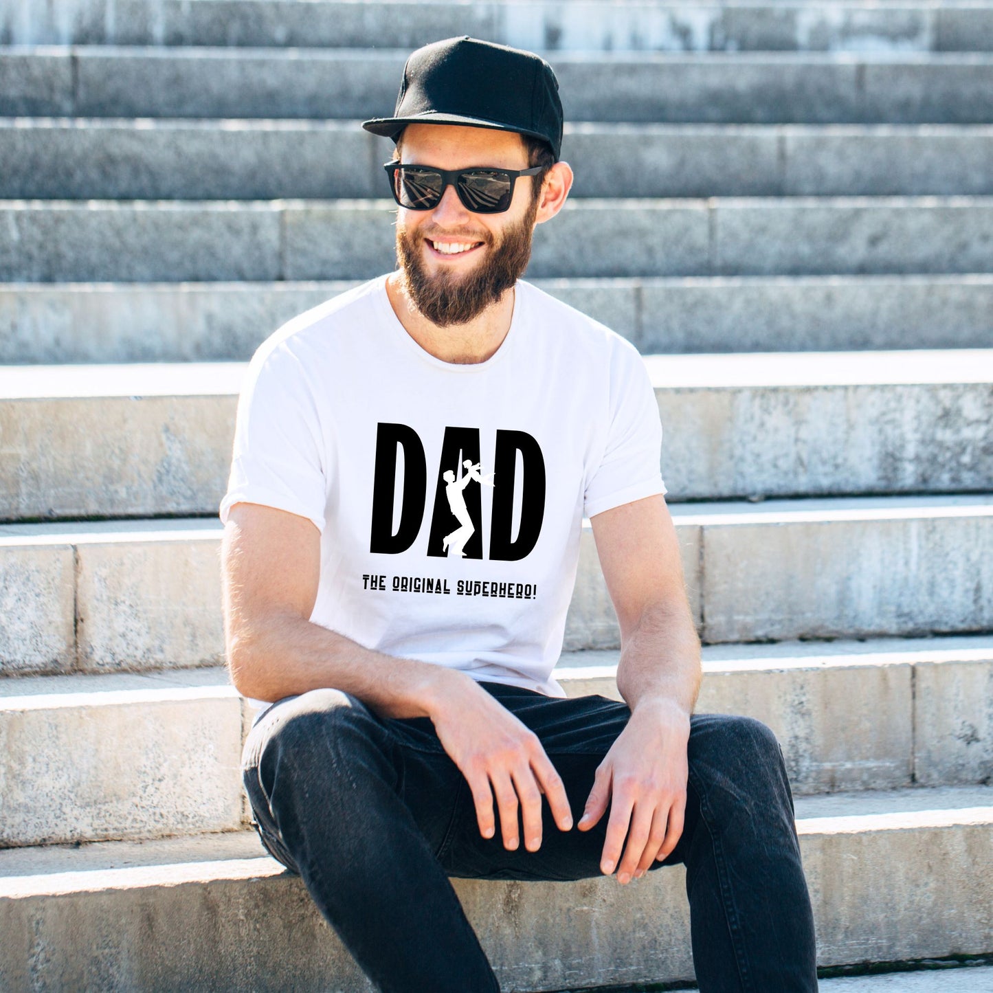 "Super Hero Dad" Funny Dad T-Shirt
