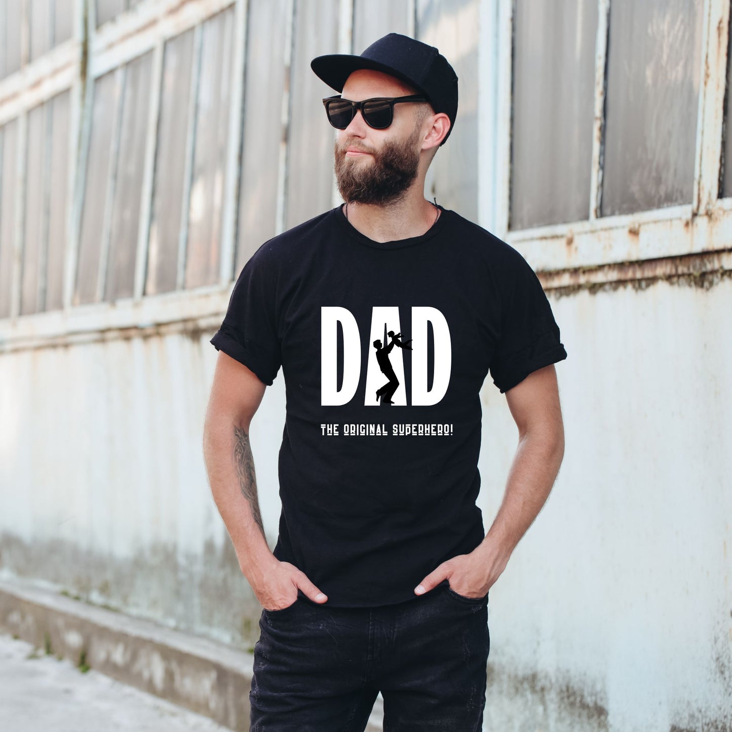 "Super Hero Dad" Funny Dad T-Shirt