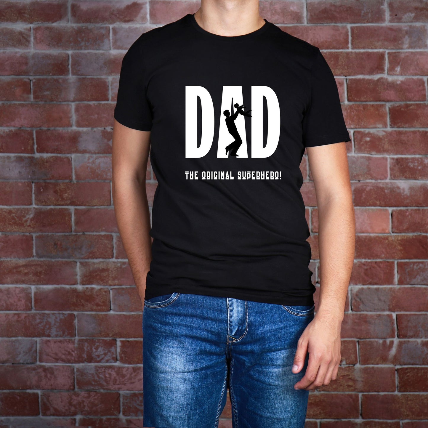 "Super Hero Dad" Funny Dad T-Shirt