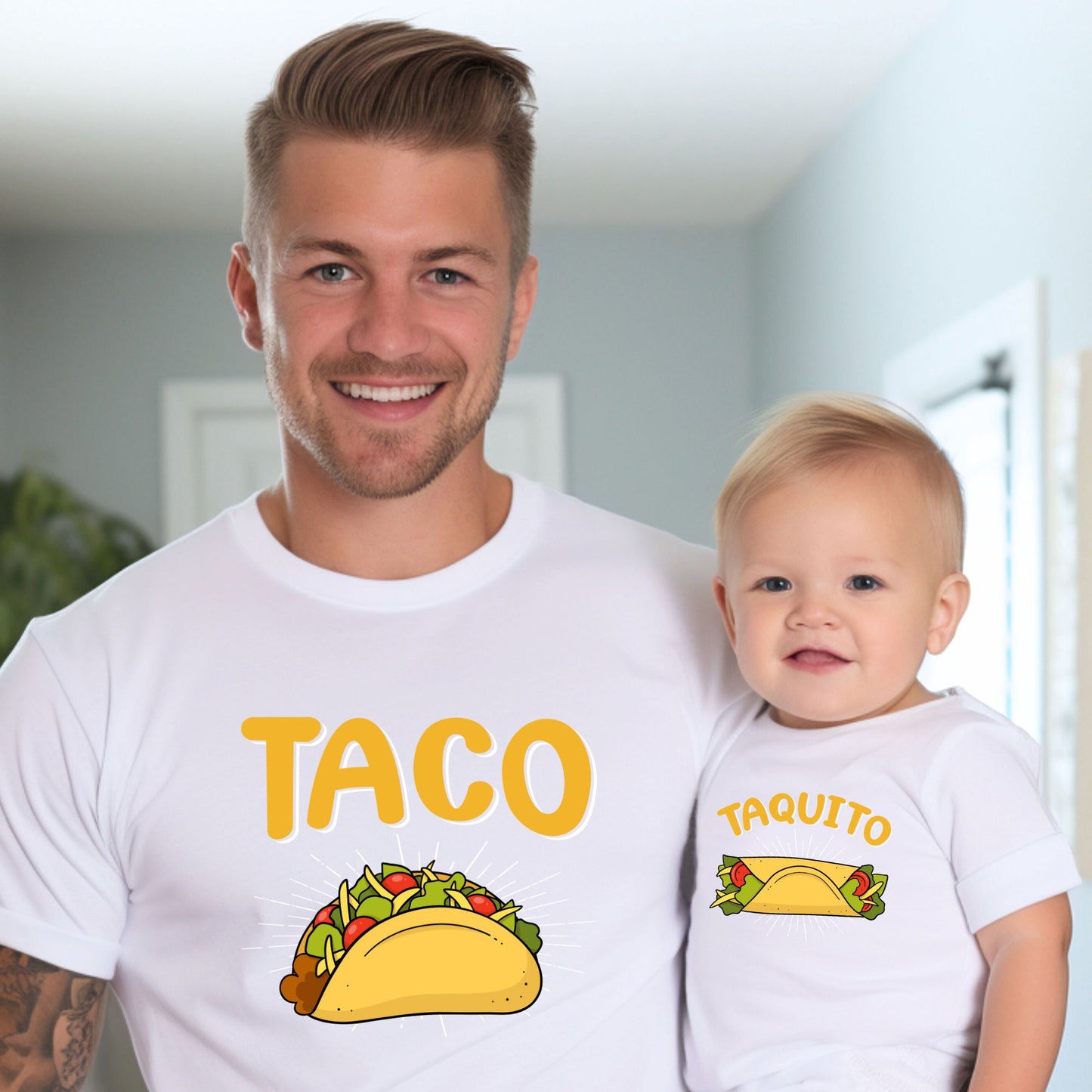 Taco & Taquito - Dad and Baby Matching Outfits