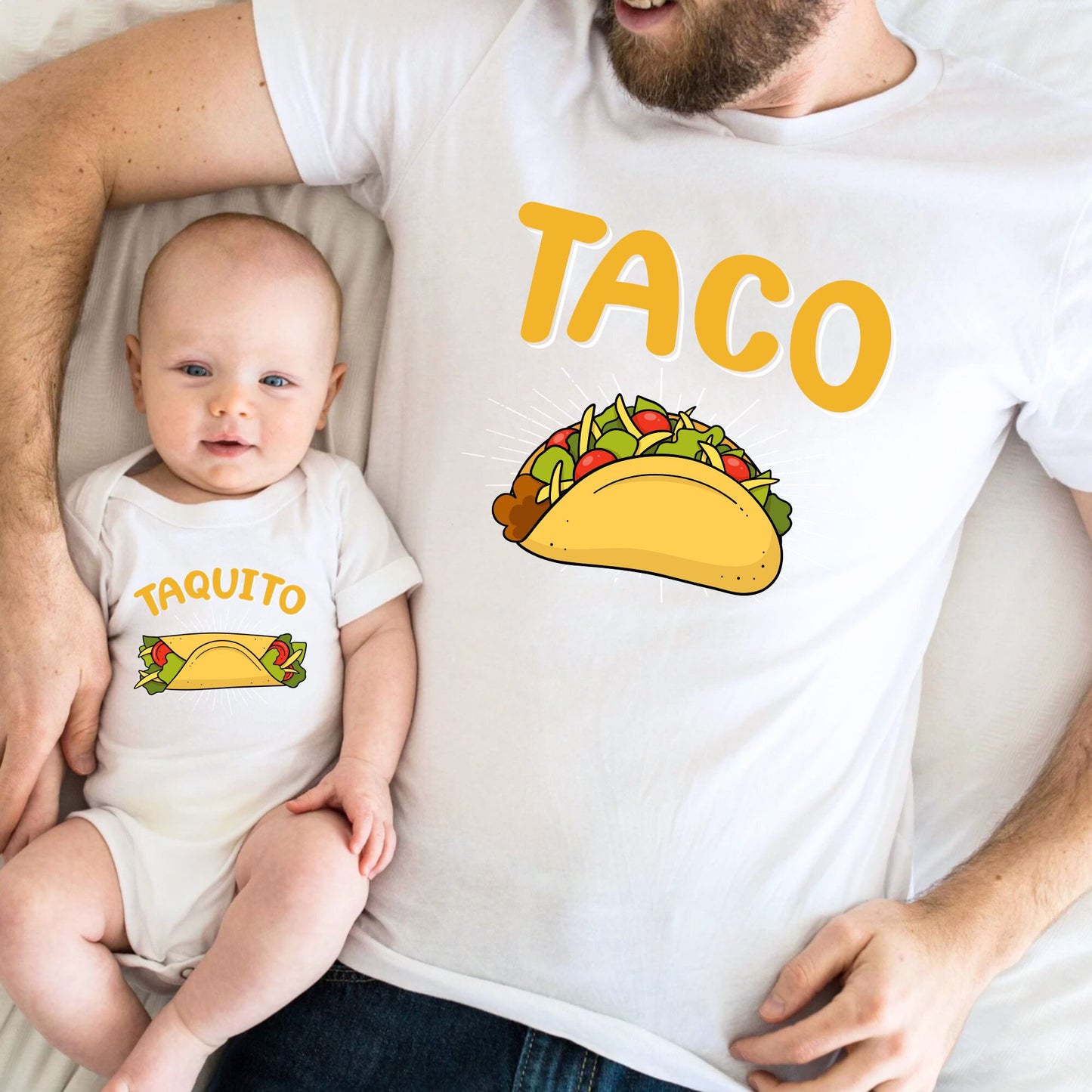 Taco & Taquito - Dad and Baby Matching Outfits