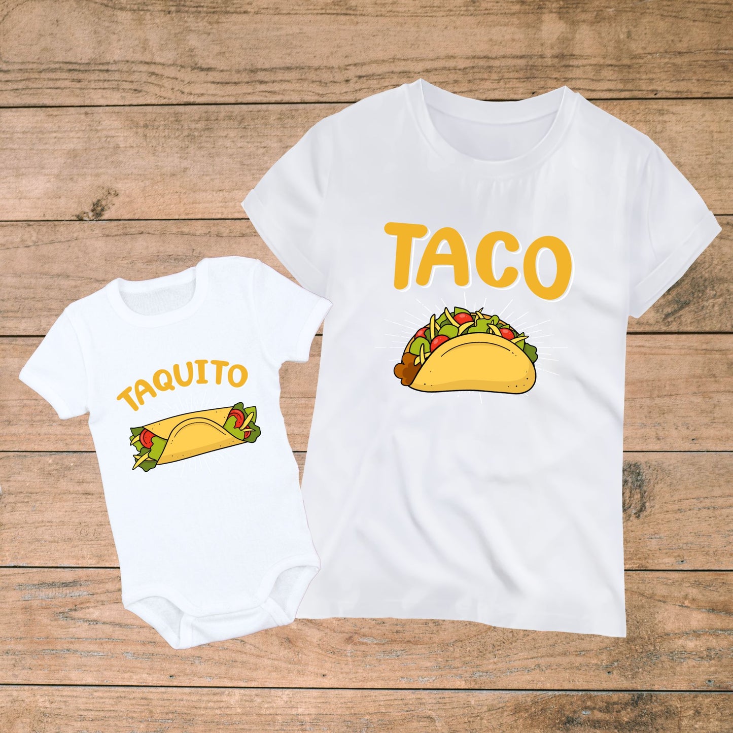 Taco & Taquito - Dad and Baby Matching Outfits