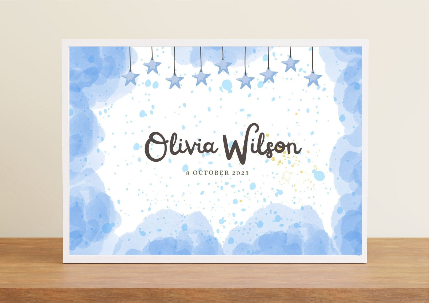 Twinkle Dreams: Personalized Name Nursery Poster