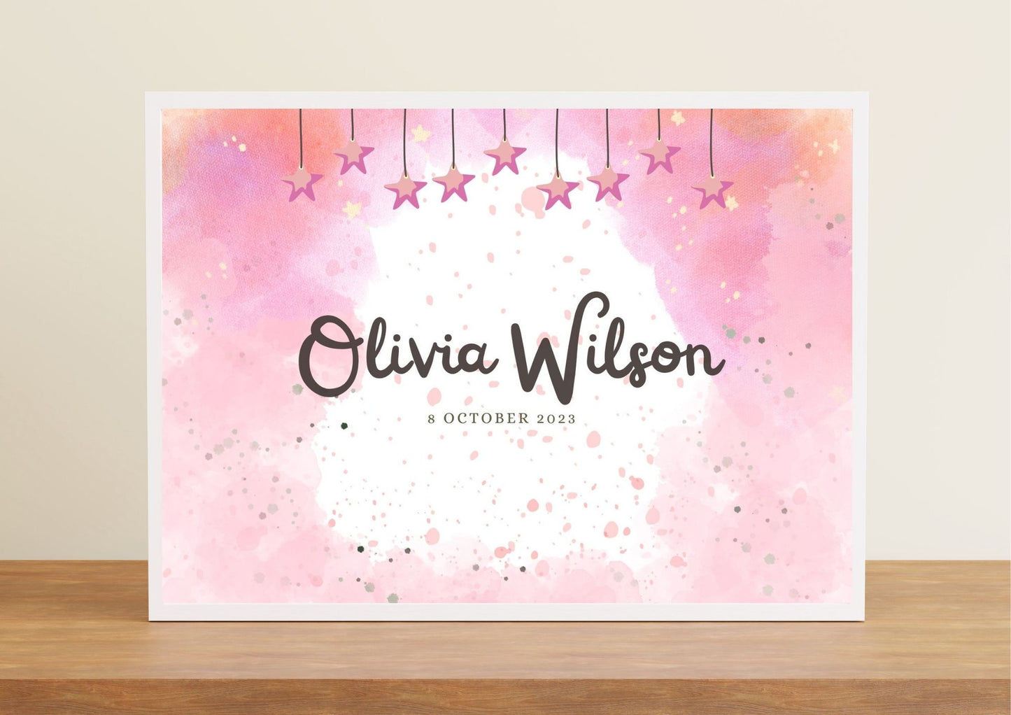 Twinkle Dreams: Personalized Name Nursery Poster