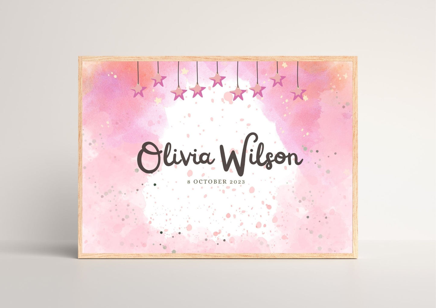 Twinkle Dreams: Personalized Name Nursery Poster