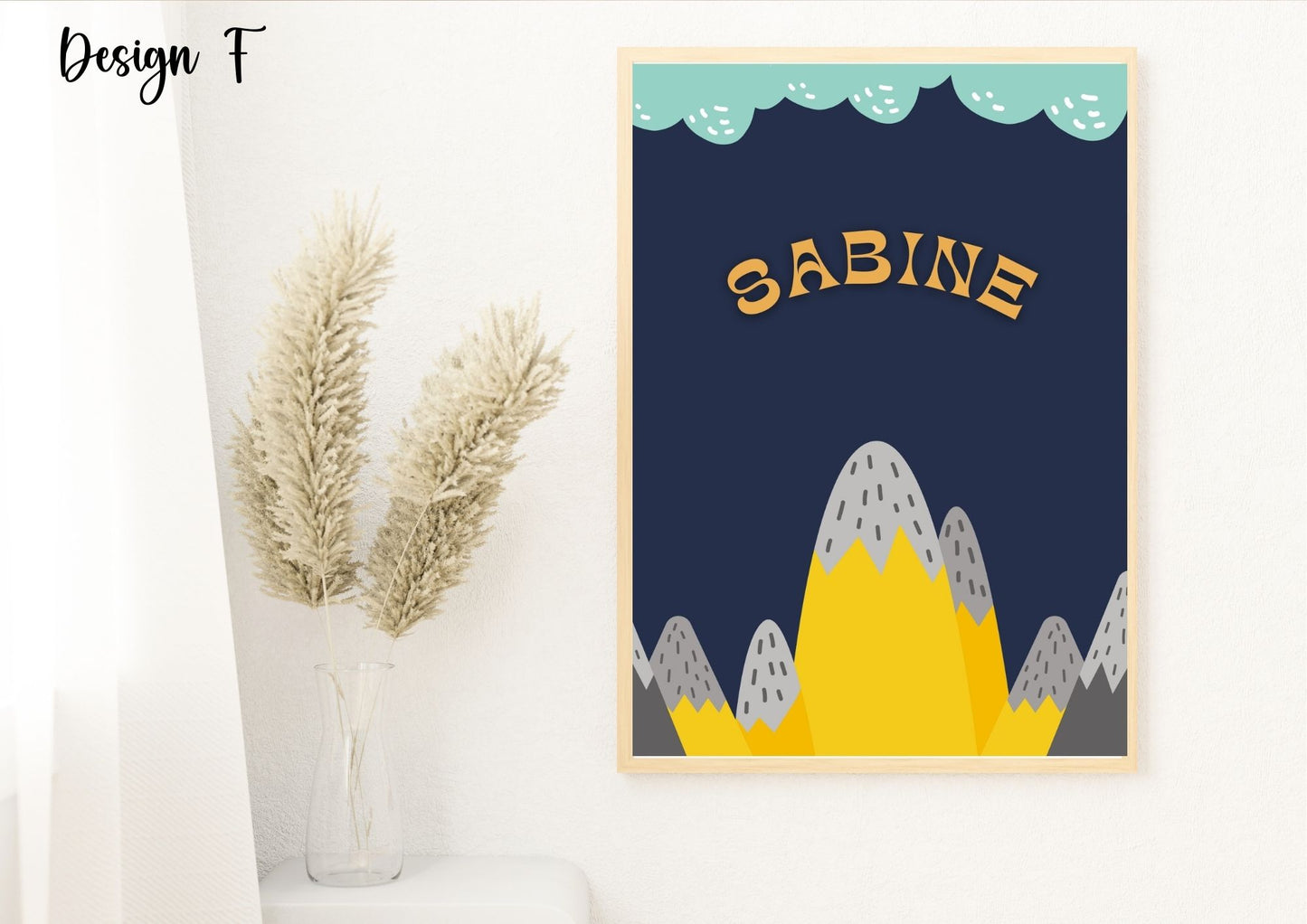 Whimsical Wonders: Personalized Baby Name Poster