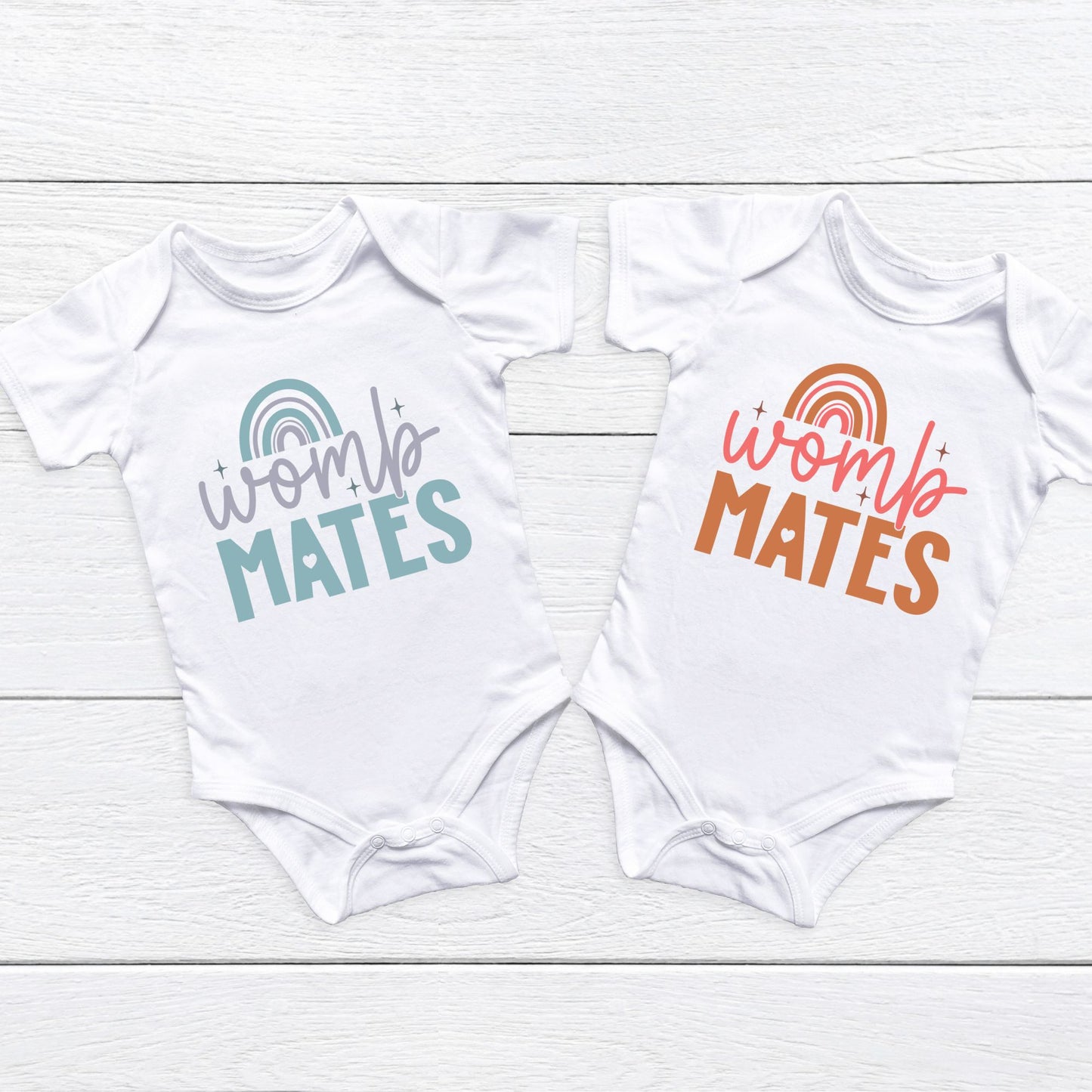 Womb Mates β Personalized Twin Matching Onesies
