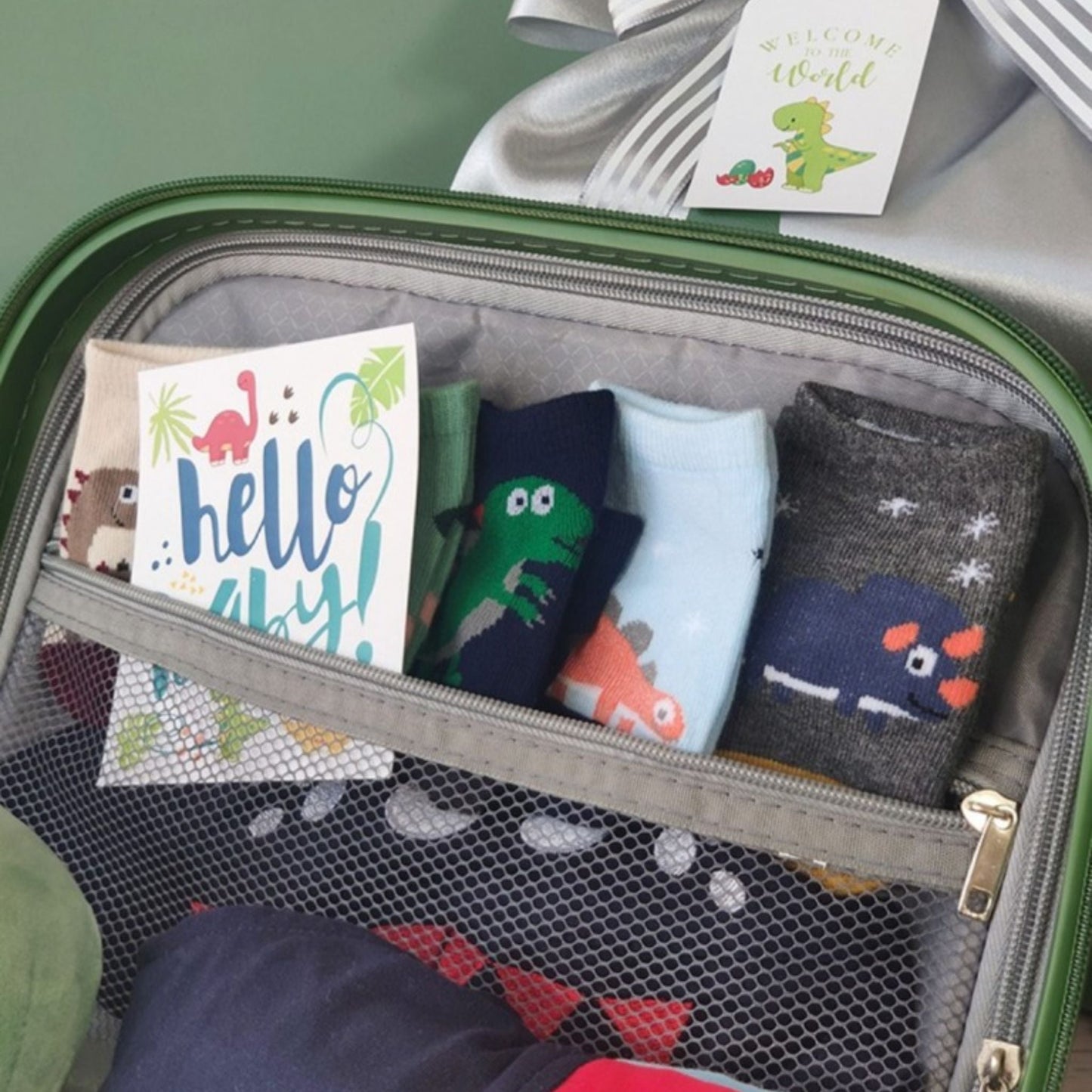 12 pc Little Dinosaur Boy Baby Gift Luggage Set