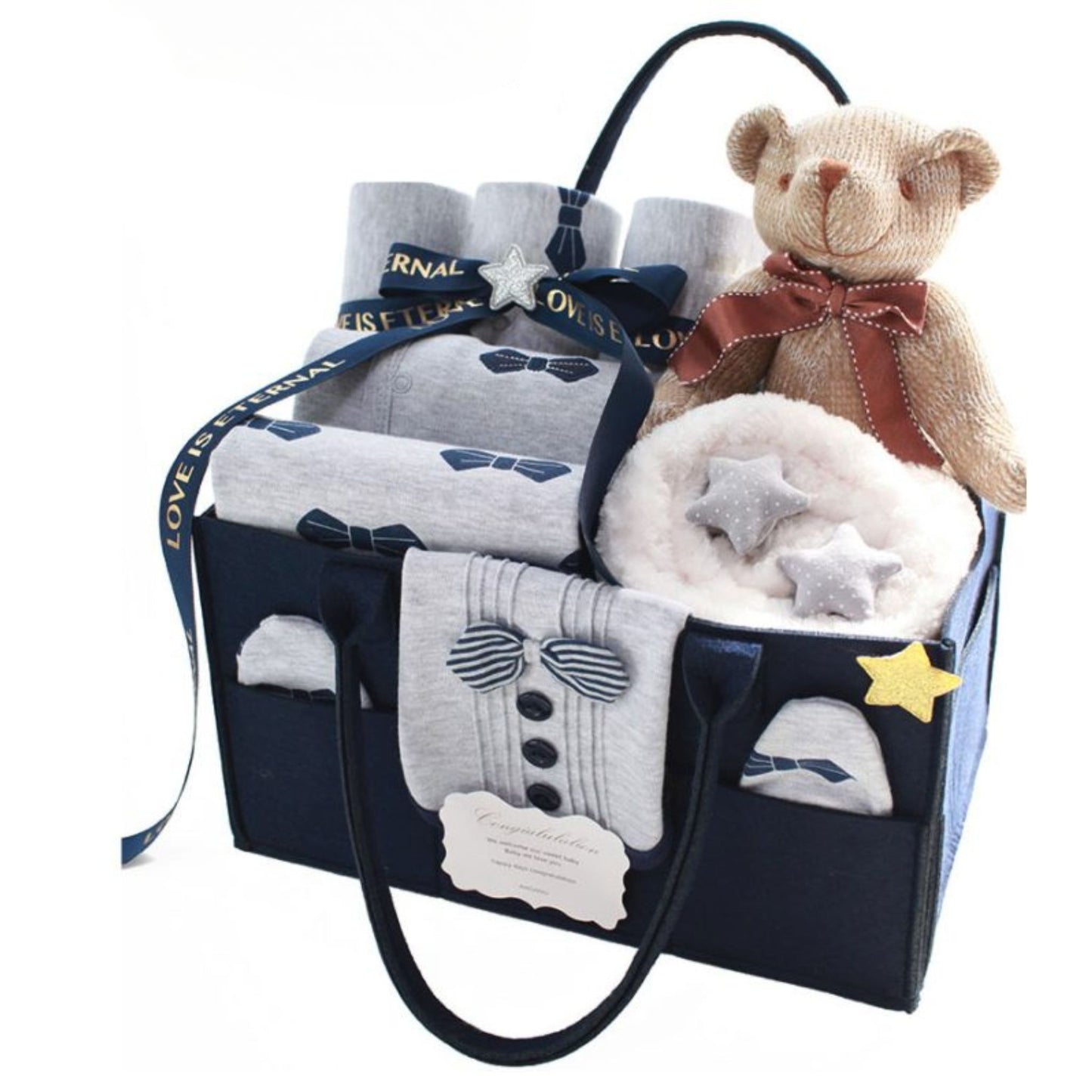Handsome Boy Baby Shower Gift Bag 6-9 Months