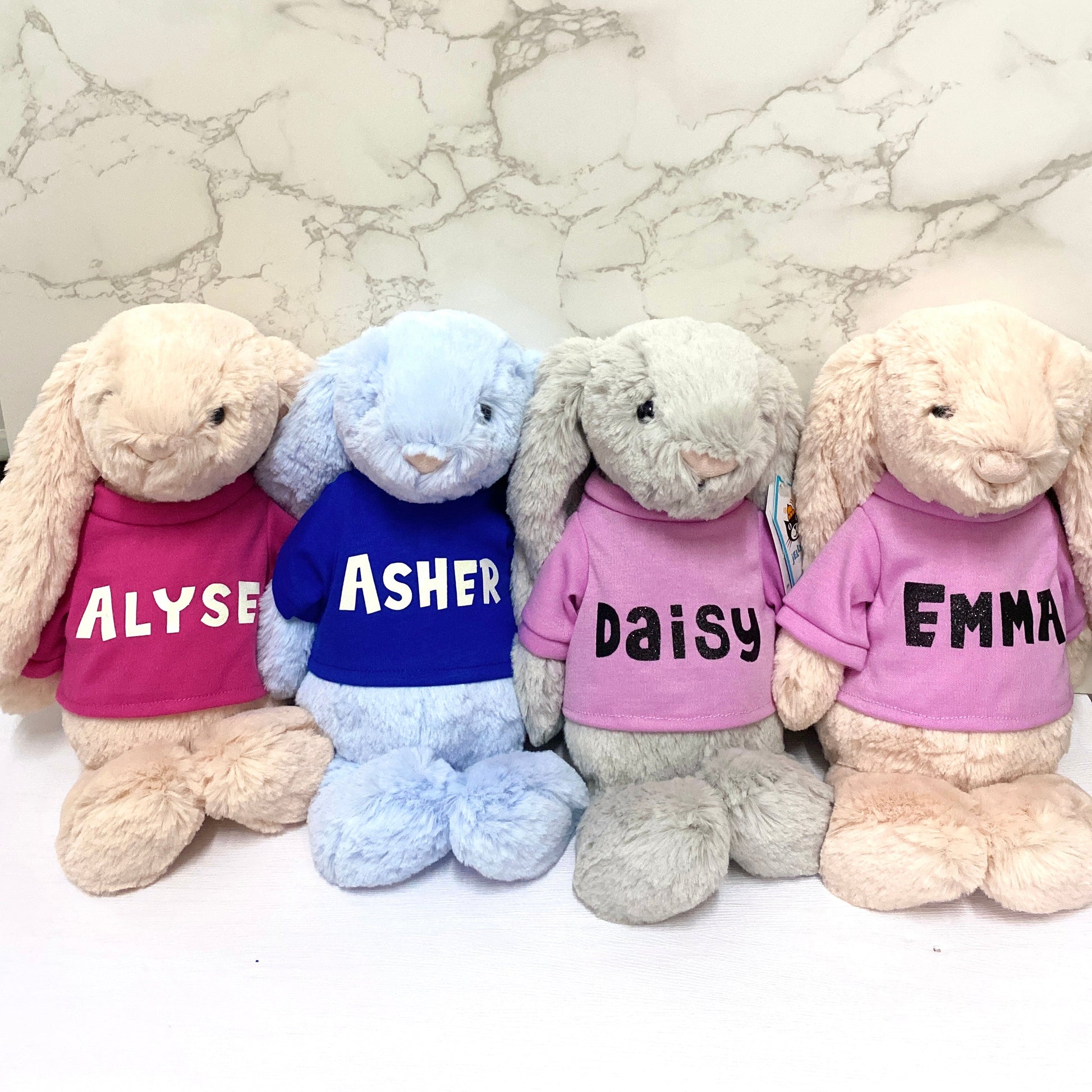 jellycat bunny, personalized name jellycat