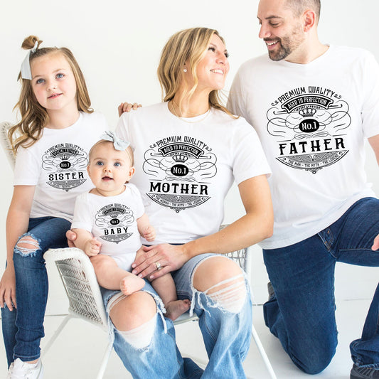Aged to Perfection Family Matching T-Shirts & Baby Romper