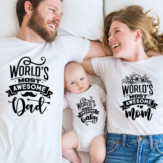 Matching Family Tees: World's Most Awesome Edition