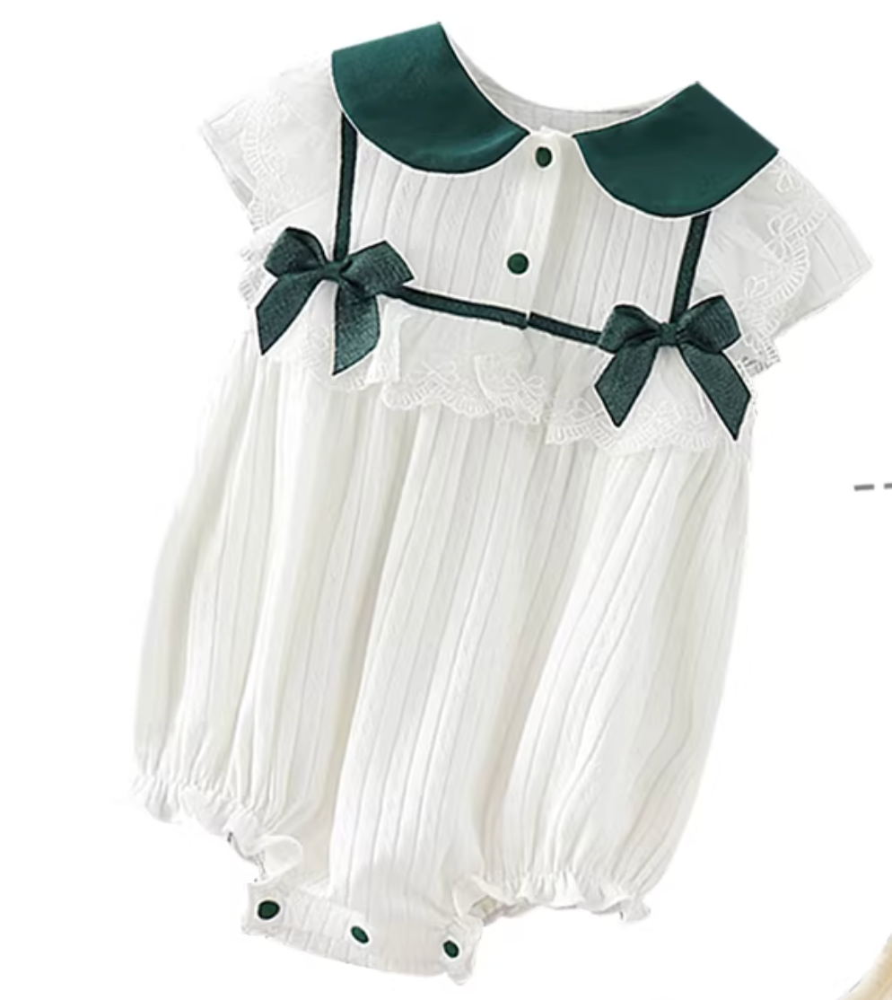 10pc Gorgeous Green Baby Girl Luggage - Baby Gift Singapore (3-6 Months)