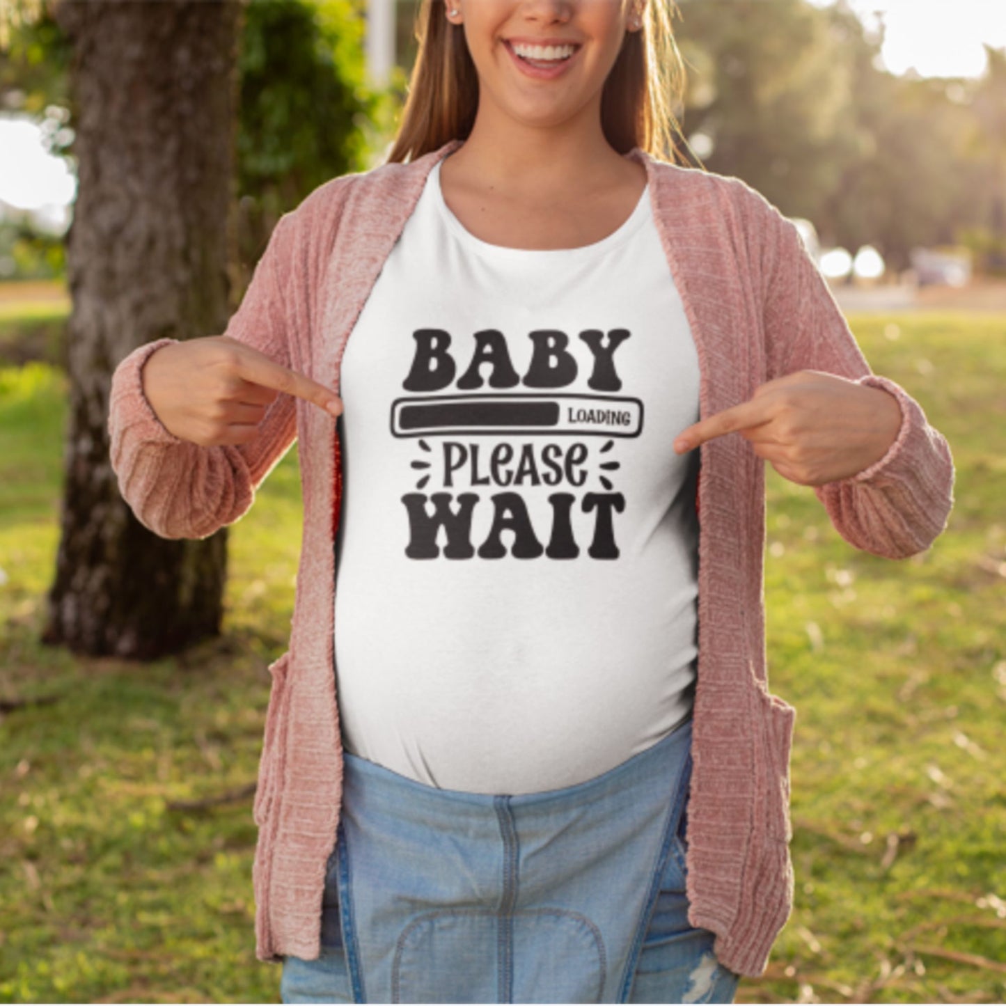 Baby Loading… Please Wait - Mom T-Shirt