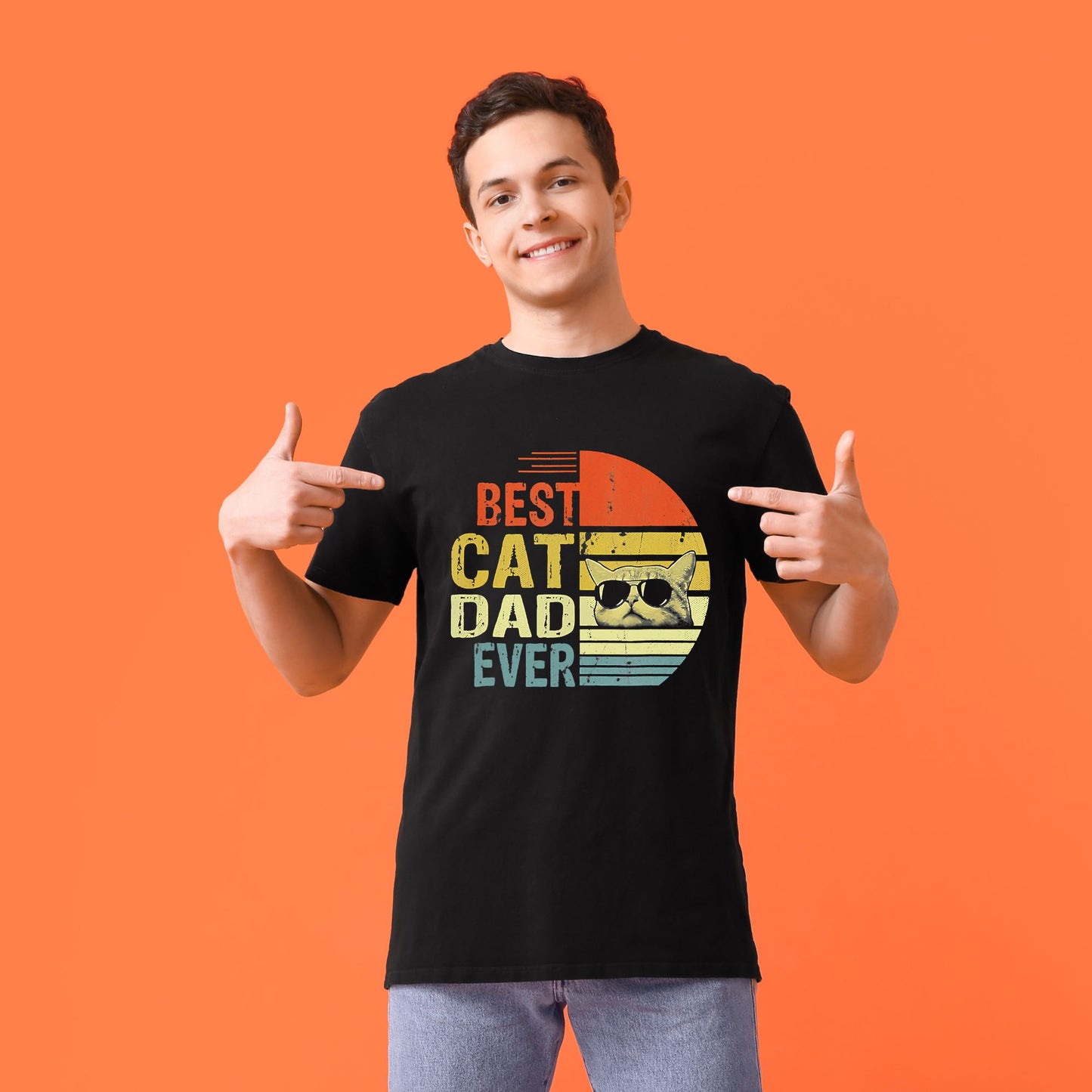 "Best Cat Dad Ever" Daddy T-Shirt: Perfect for Cat Lovers