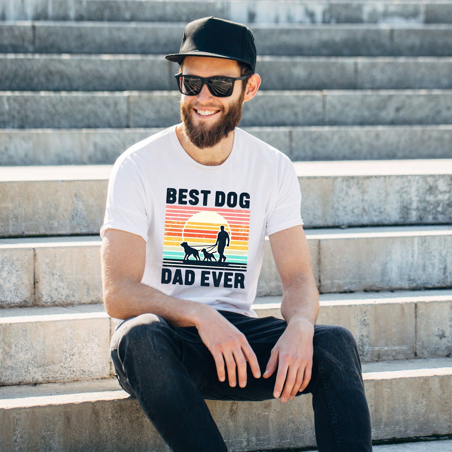 "Best Dog Dad" Tee-Shirts - Father's Day Gift