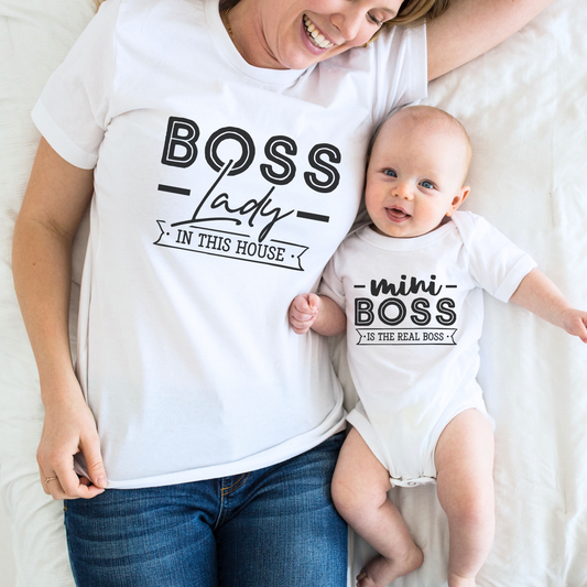 Boss Lady and Boss Baby - Mom and Baby Clothes