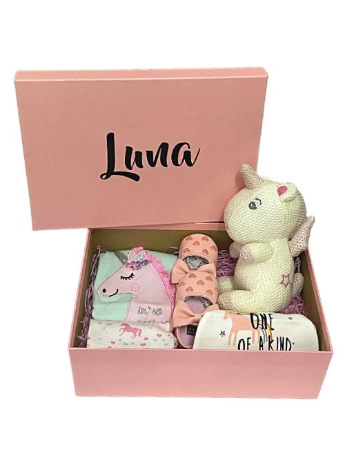 Customized Unicorn Baby Gift Set 6-12 Months