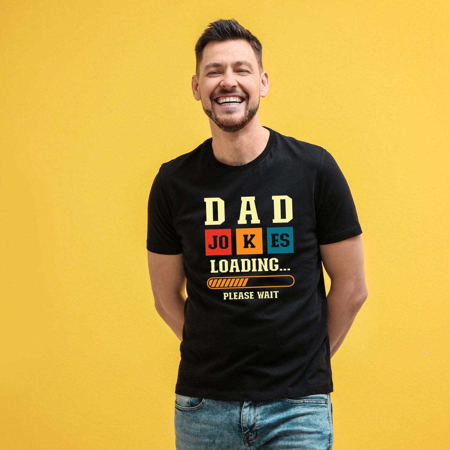 "Dad Jokes Loading" Funny T-Shirt for Father's Day Gift