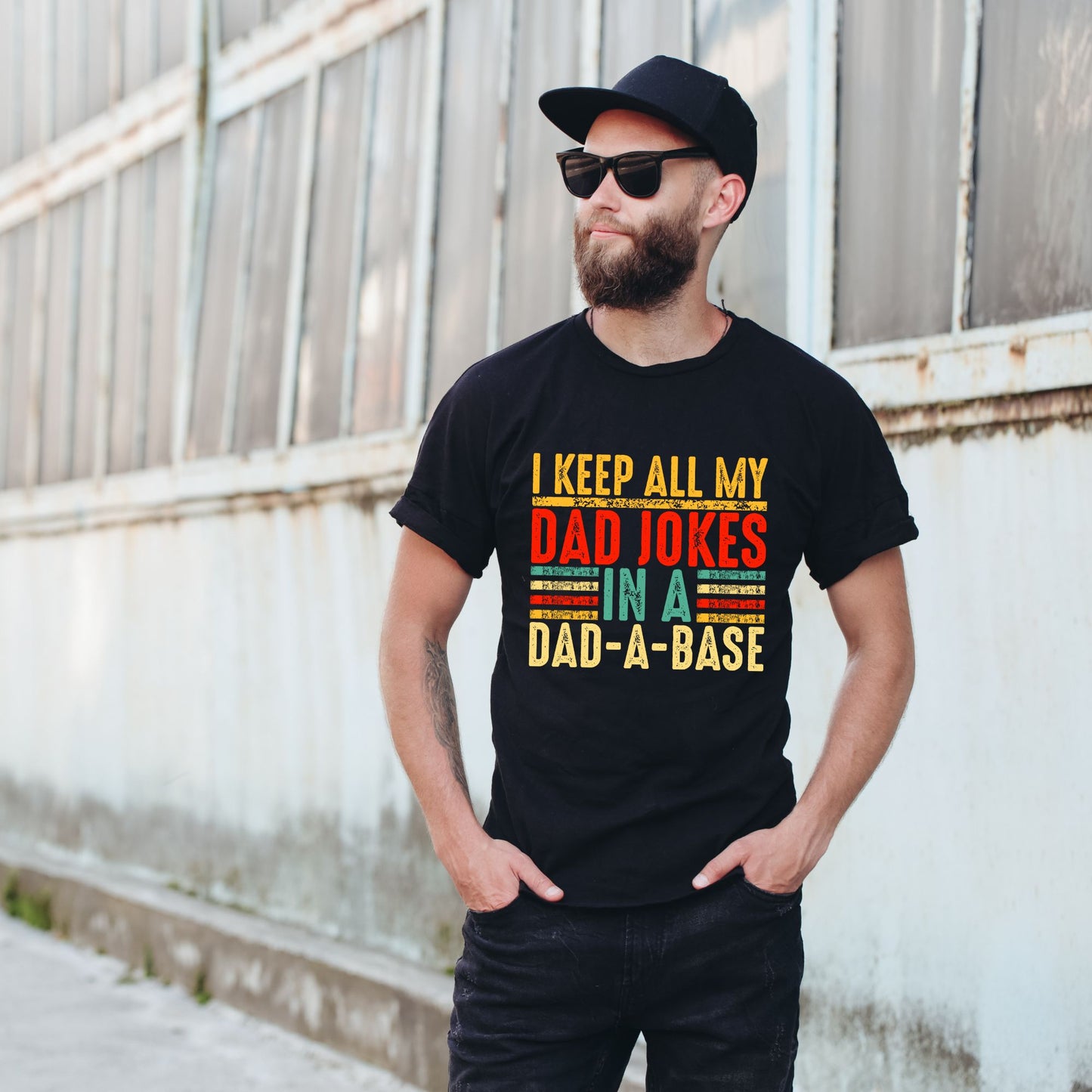 "Dad-A-Base Jokes" Funny Dad Shirt