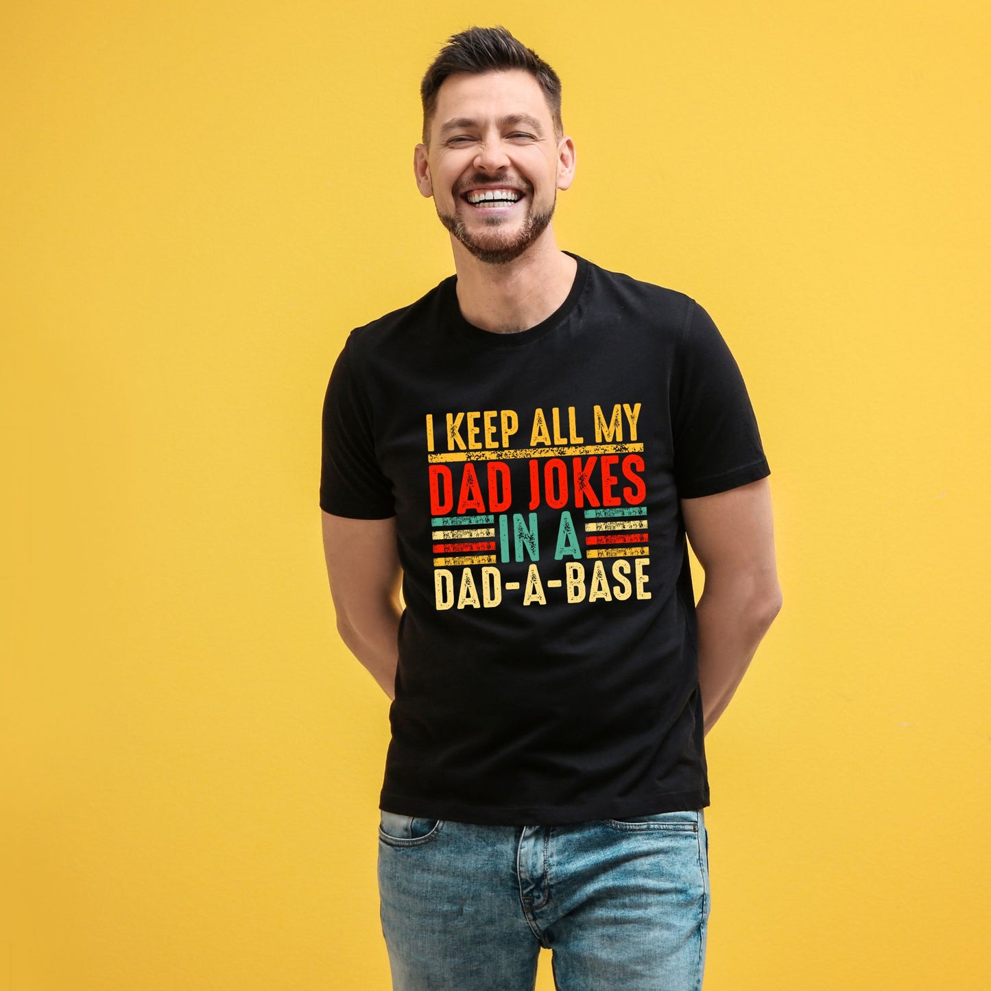 "Dad-A-Base Jokes" Funny Dad Shirt
