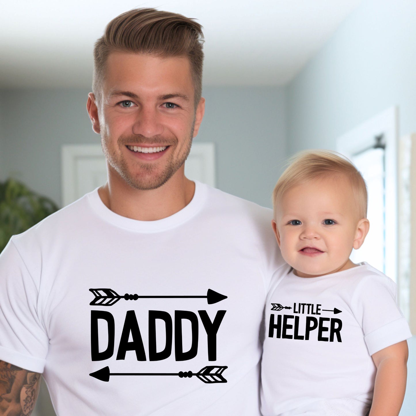 Daddy & Little Helper - Dad & Baby Matching Outfits