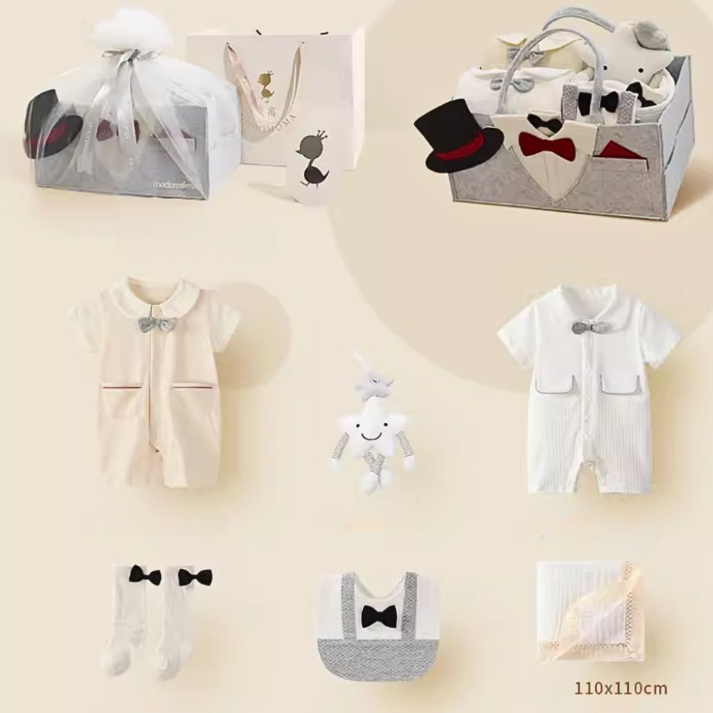 Dapper Baby Boy Newborn Hamper Gift Bag 3-6 Months